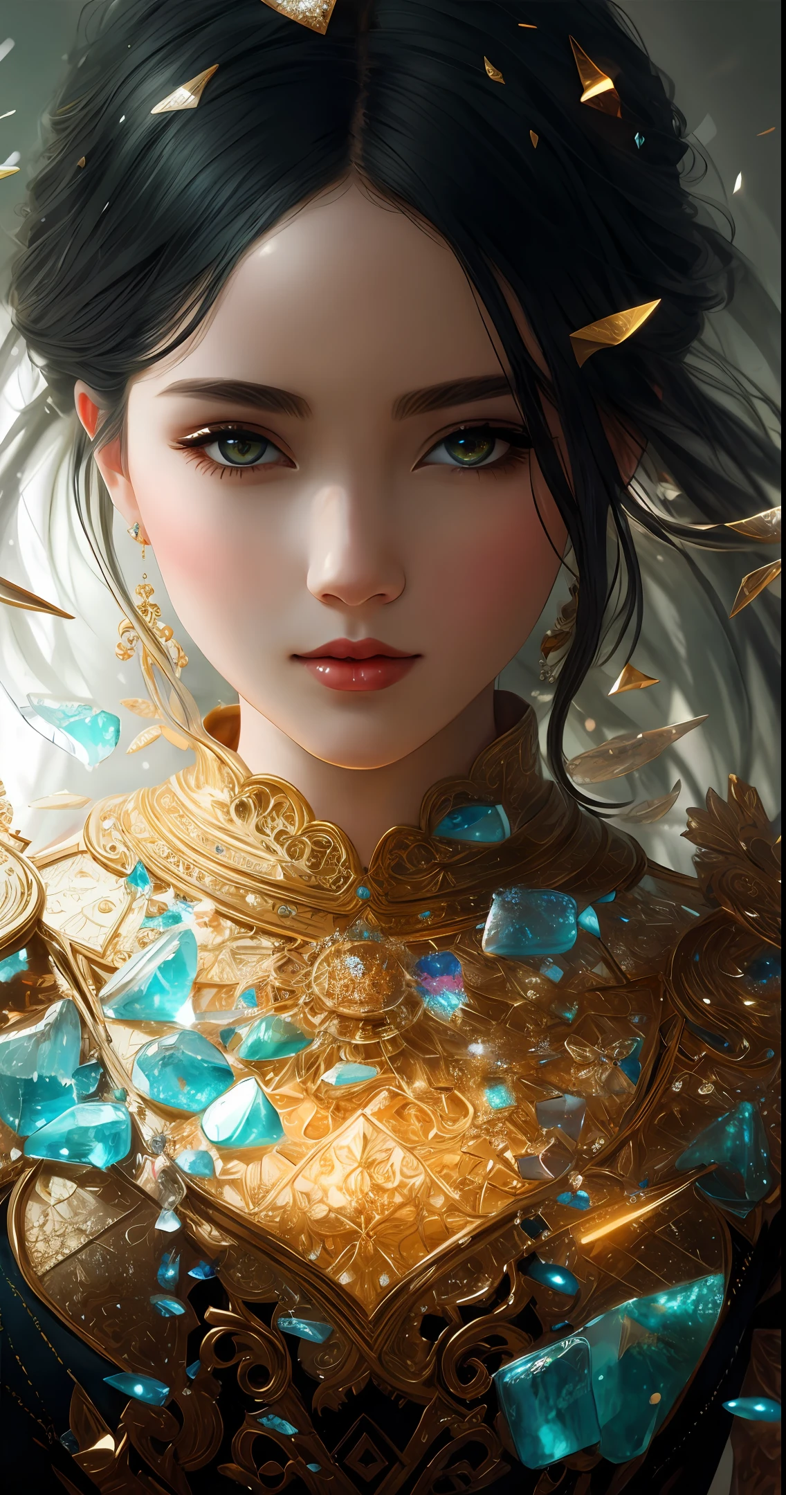 masterpiece,best quality, ultra-detailed, 1girl, beautiful detailed eyes, beautiful detailed glow, detailed ice, beautiful detailed water