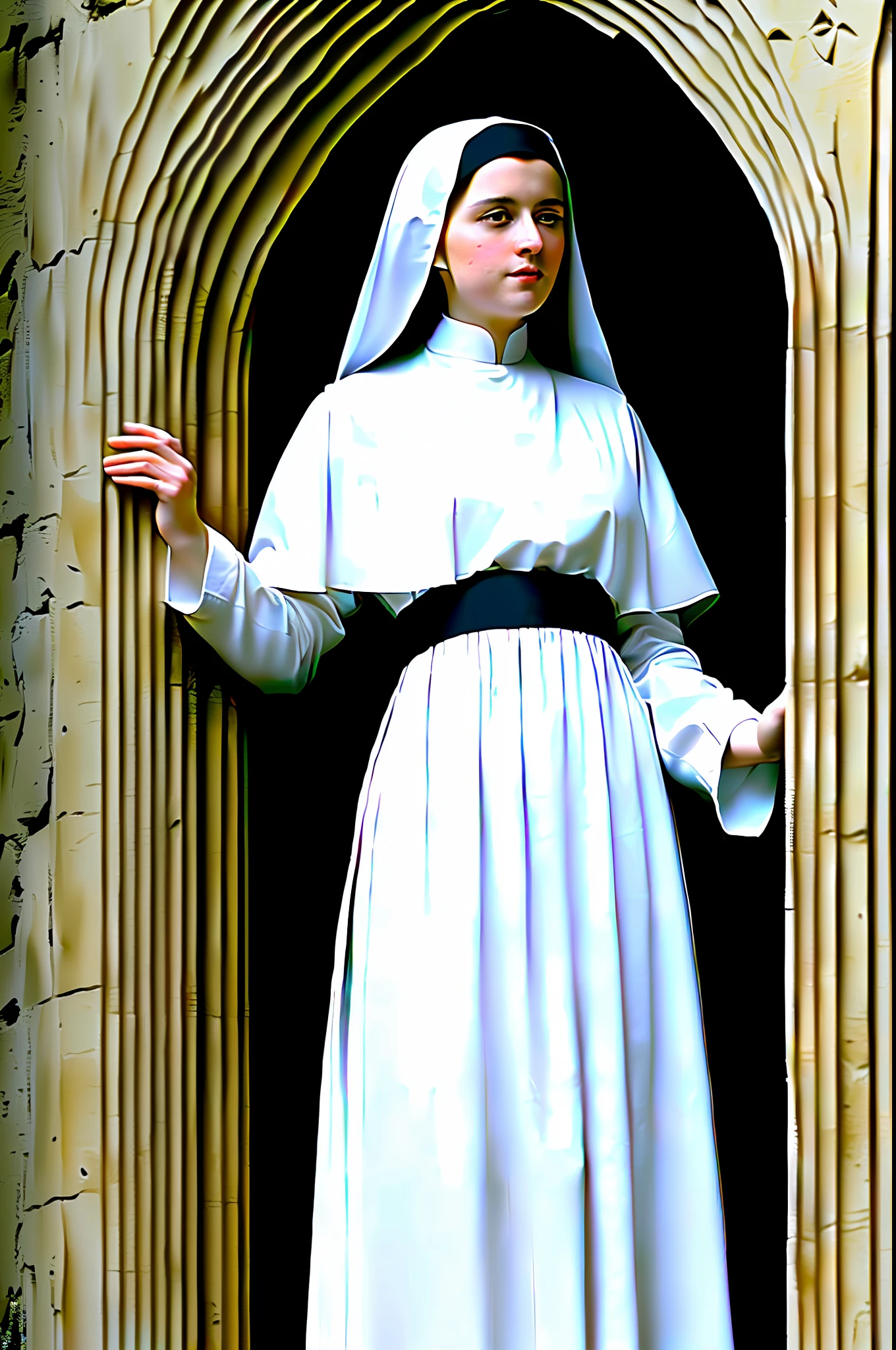 Imagine a young Benedictine nun of the thirteenth century. she has the air of holiness and purity