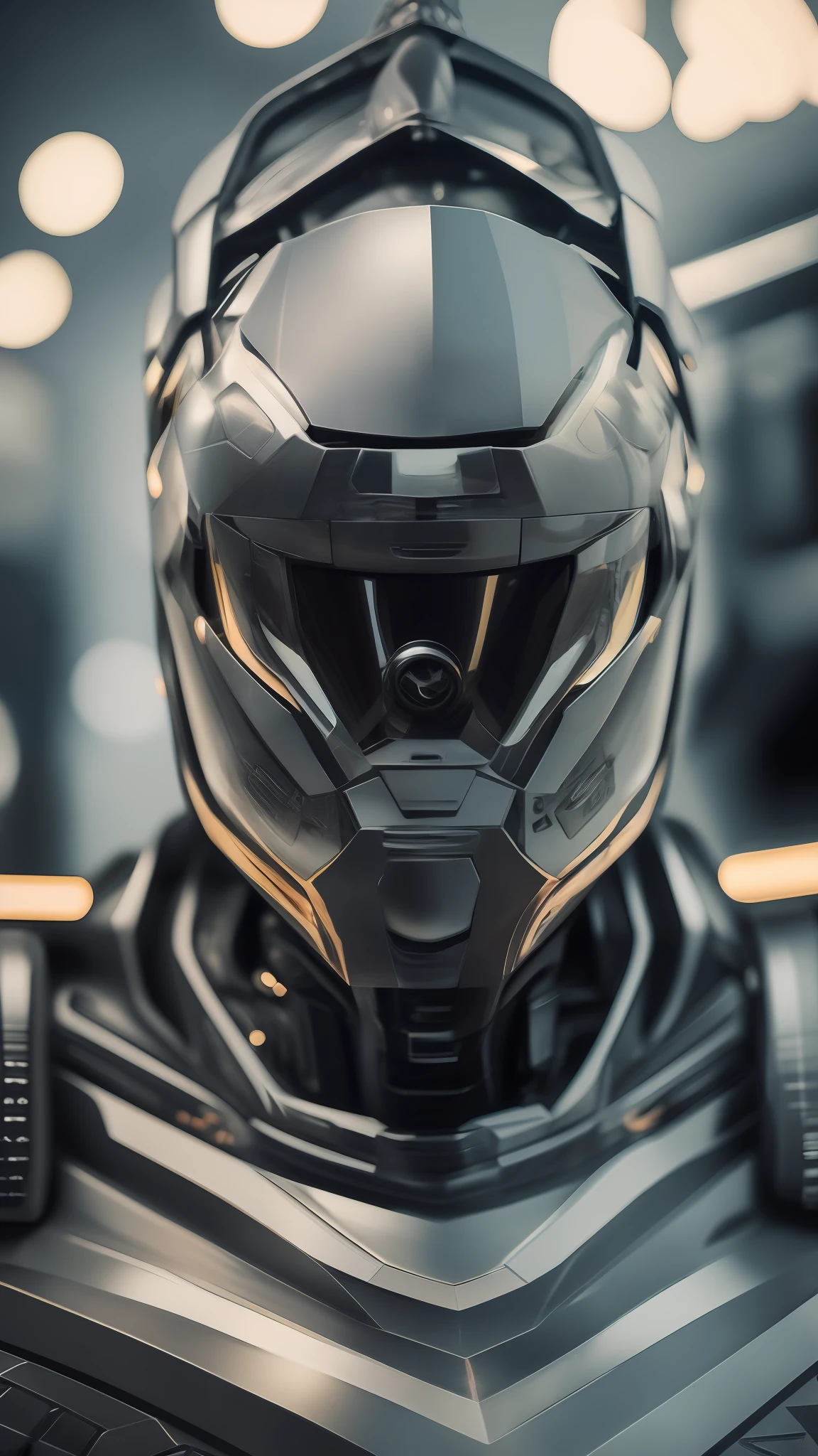 Android, Face Display, Futuristic Wind, Time, Photo Realism, Ultra Detail, Natural Light, Light Background, Photo, Studio Lighting Filming + Dynamic Composition, Incredible Detail, Sharpen, Details + Intricate Details + Professional Lighting, Film Lighting + 35mm + Warp + Lightroom + Photography + Bokeh + Lens Flare + Film Grain, Assassin, Industrial, Metallic, Steel Torrent, Geometric Shape, Sharp, Sharp, Strong, Cloth