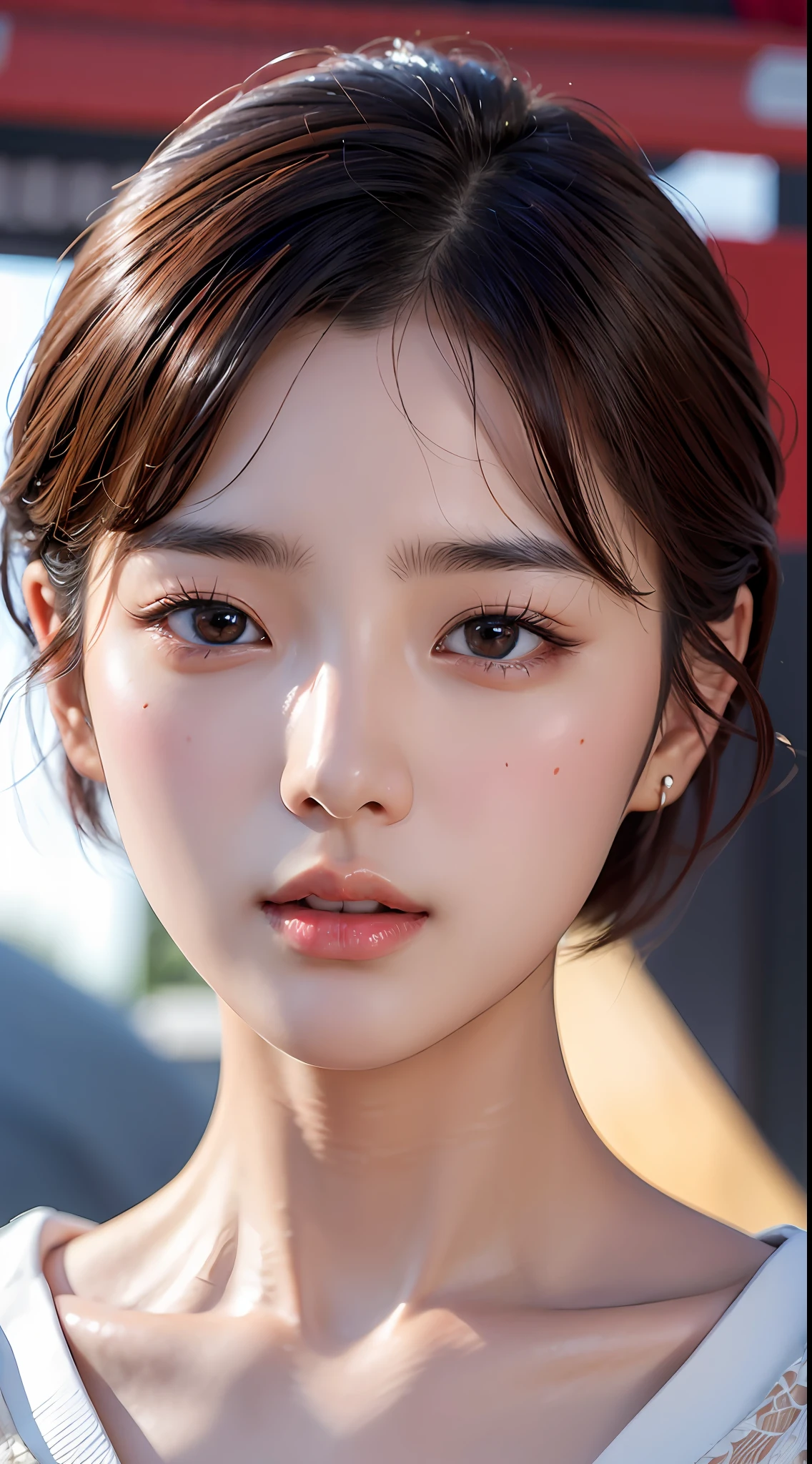 (gyeongsan:1.5), close up, masterpiece, best quality, raw photo, photorealistic, face, incredibly absurdres, beautiful girl, cute, short hair, depth of field, highres, ultra-detailed, finely detail, extremely detailed, extremely detailed eyes and face, sharp pupils, realistic pupils, sharp focus, ccinematic lighting