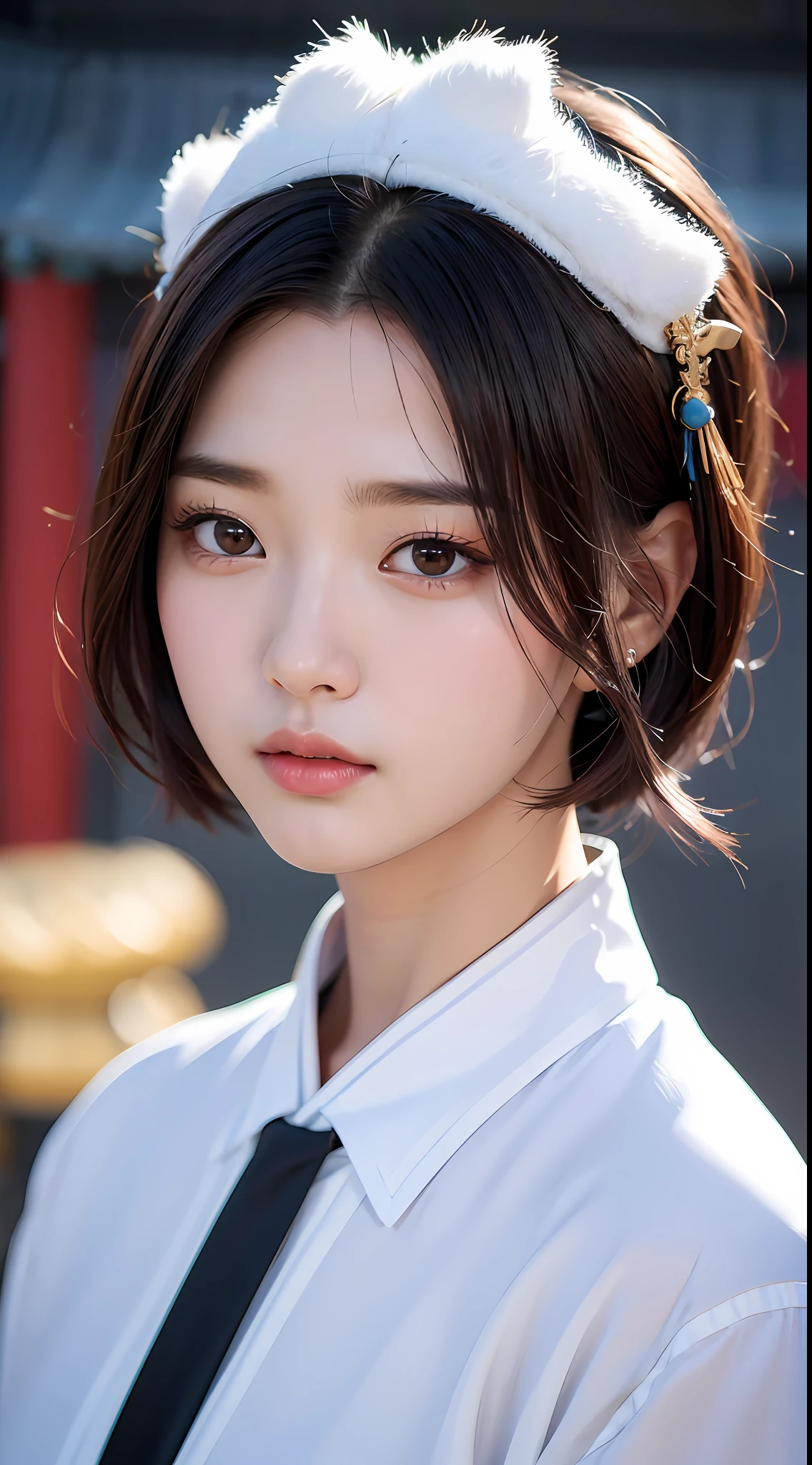 (gyeongsan:1.5), close up, masterpiece, best quality, raw photo, photorealistic, face, incredibly absurdres, beautiful girl, cute, short hair, depth of field, highres, ultra-detailed, finely detail, extremely detailed, extremely detailed eyes and face, sharp pupils, realistic pupils, sharp focus, ccinematic lighting