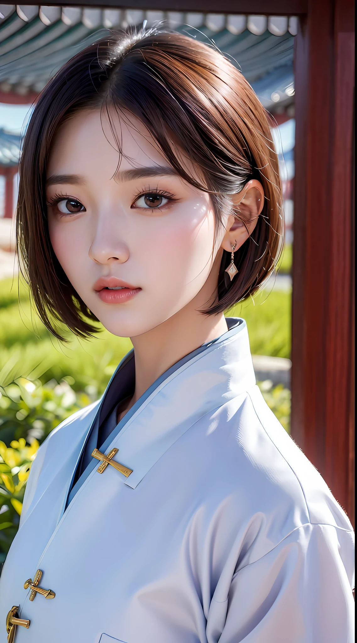 (gyeongsan:1.5), close up, masterpiece, best quality, raw photo, photorealistic, face, incredibly absurdres, beautiful girl, cute, short hair, depth of field, highres, ultra-detailed, finely detail, extremely detailed, extremely detailed eyes and face, sharp pupils, realistic pupils, sharp focus, ccinematic lighting