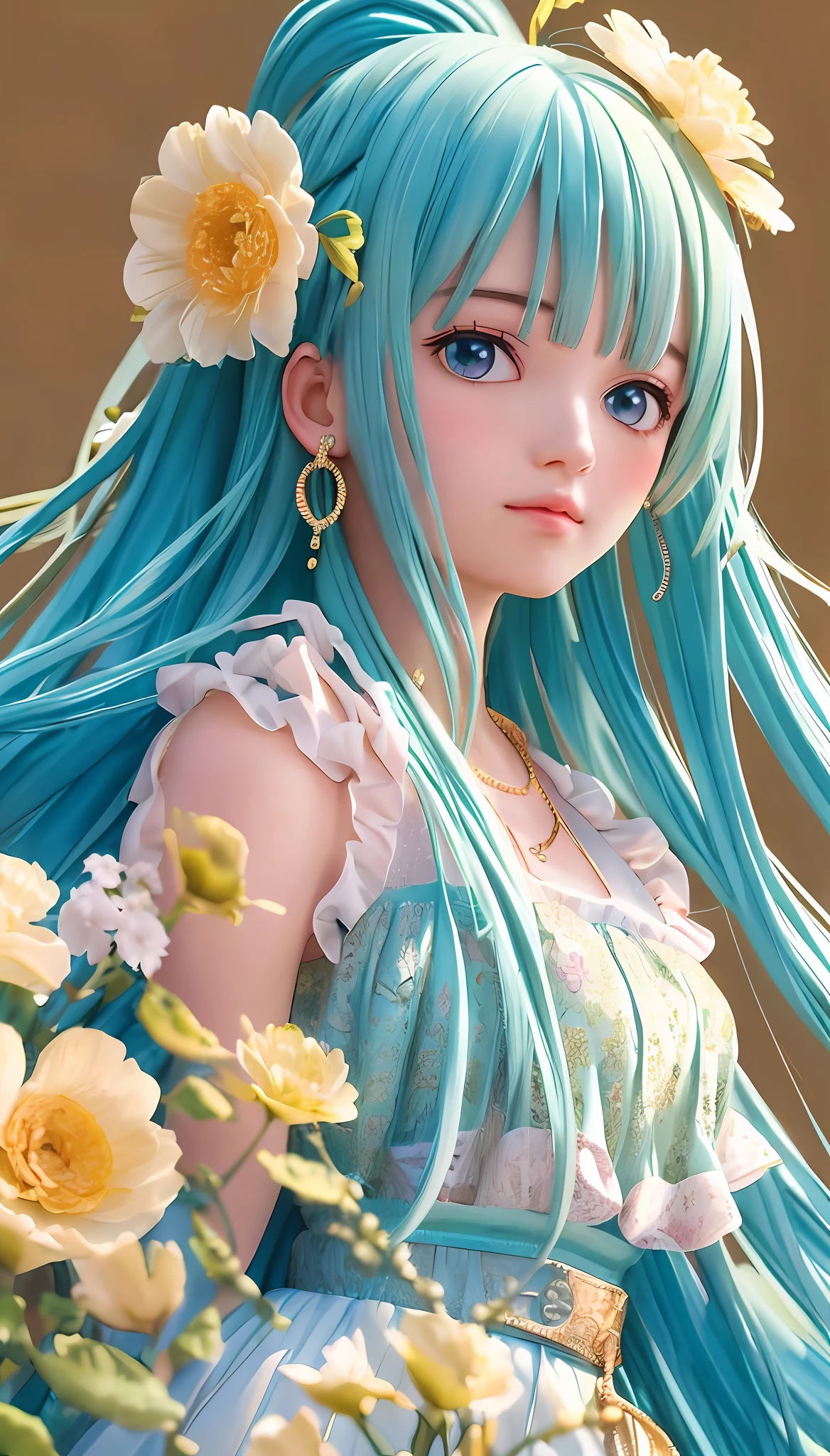 (masterpiece), (best quality), (ultra detailed),(disheveled hair),(illustration), (1girl), (Fashionable clothing), standing, Fashion model, looking at viewer, (interview), (simple background),beautiful detailed eyes, delicate beautiful face, Floating,(high saturation),(colorful splashes),colorful bubble,(shining), focus on face, ponytail, kamisato ayaka, light blue hair, bangs, hair ring, floating flowers, floating hairs, (shining), best lighting, best shadow,