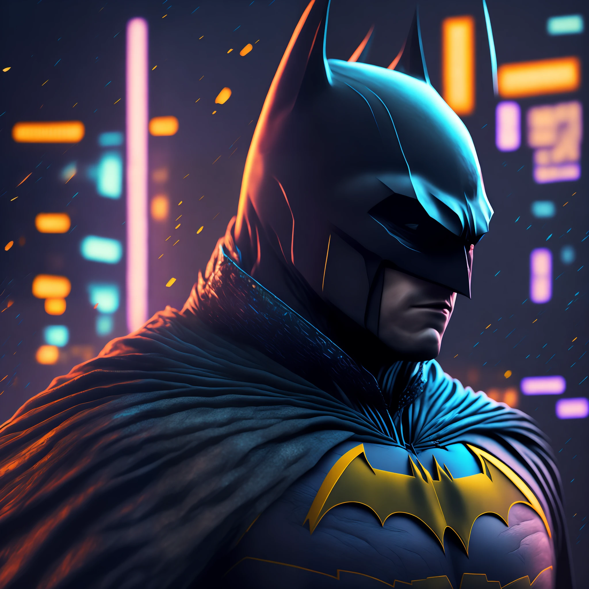 Batman (DC), cyberpunk, 8K