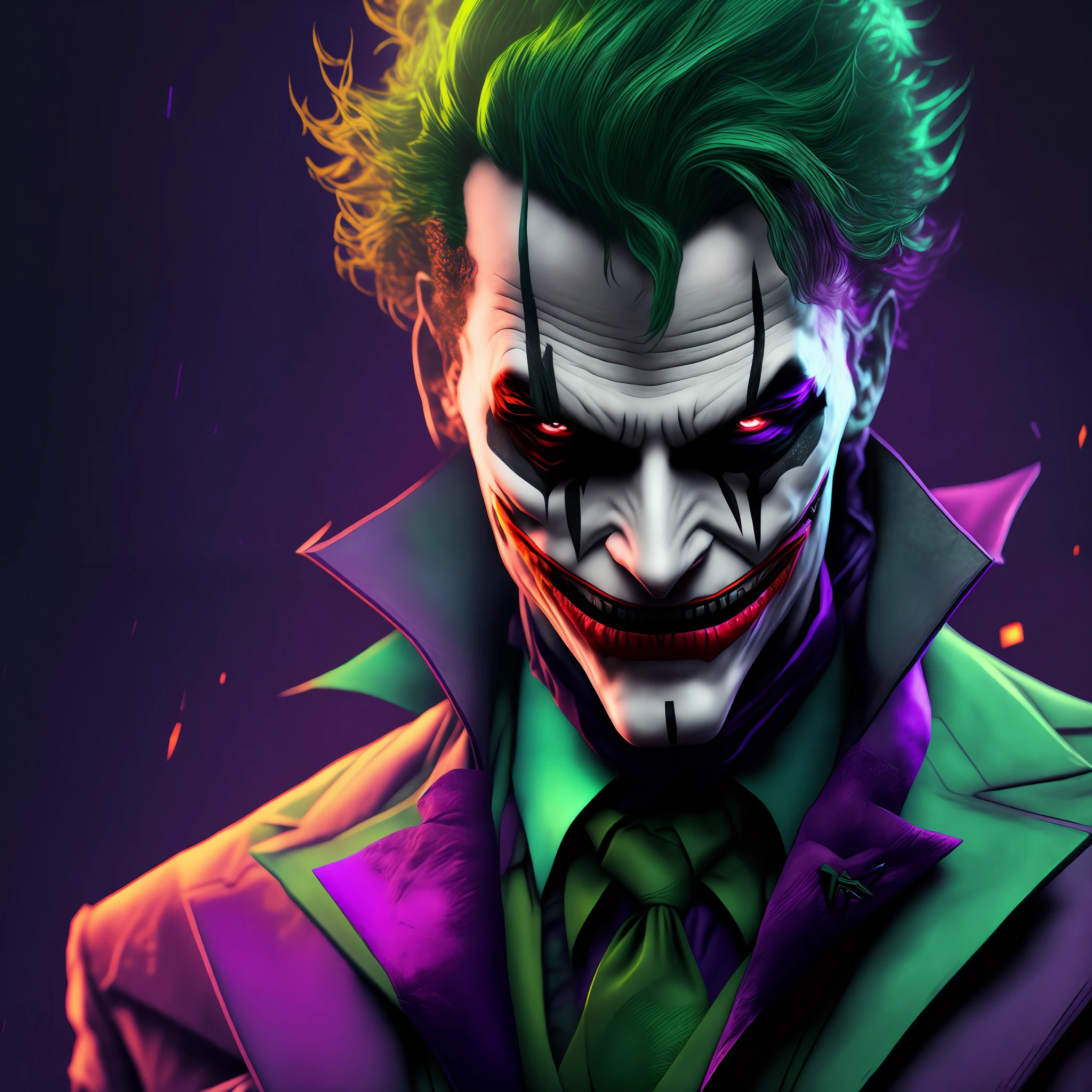 Joker (DC), cyberpunk, 8K
