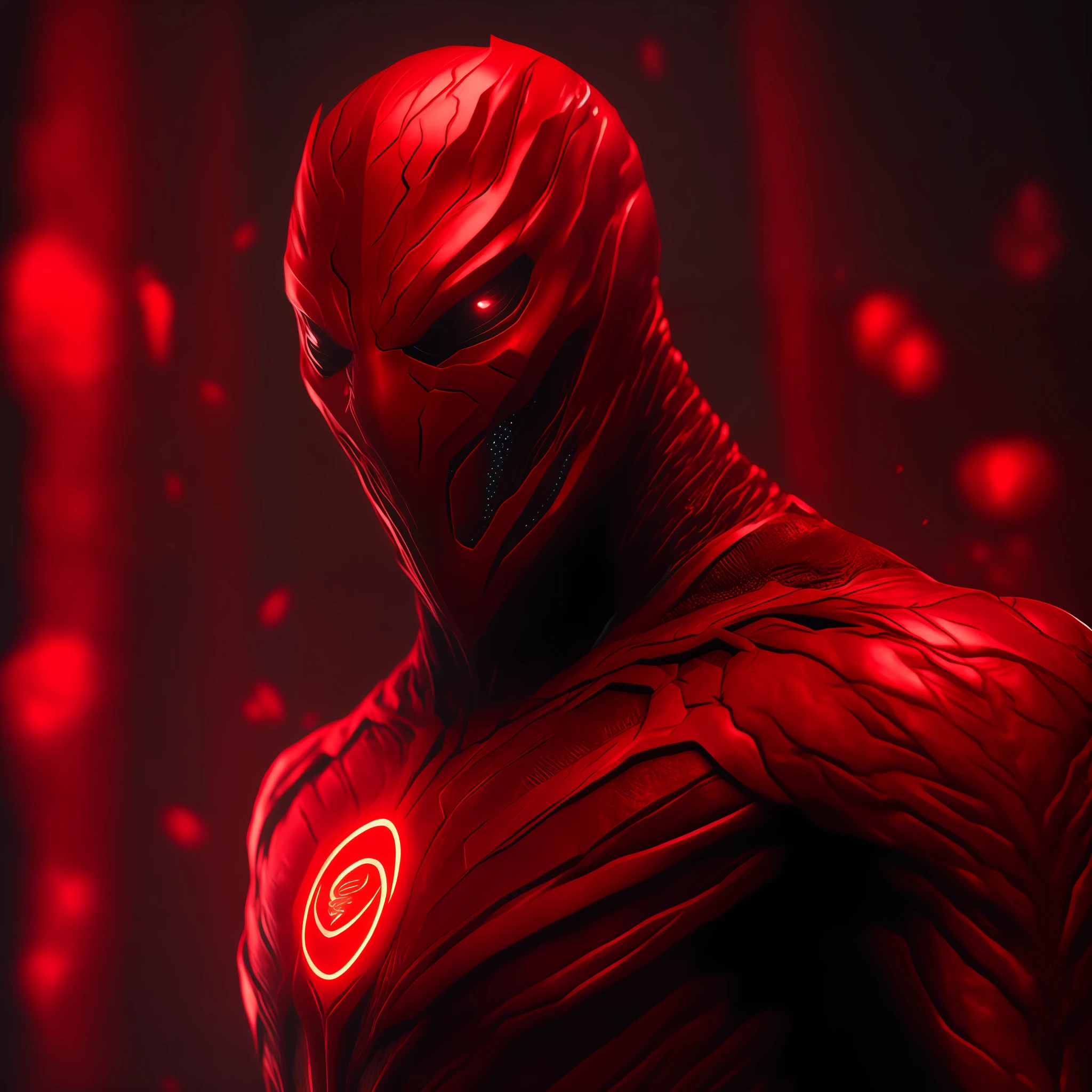 Red Lantern / Atrocitus (DC), cyberpunk, 8K