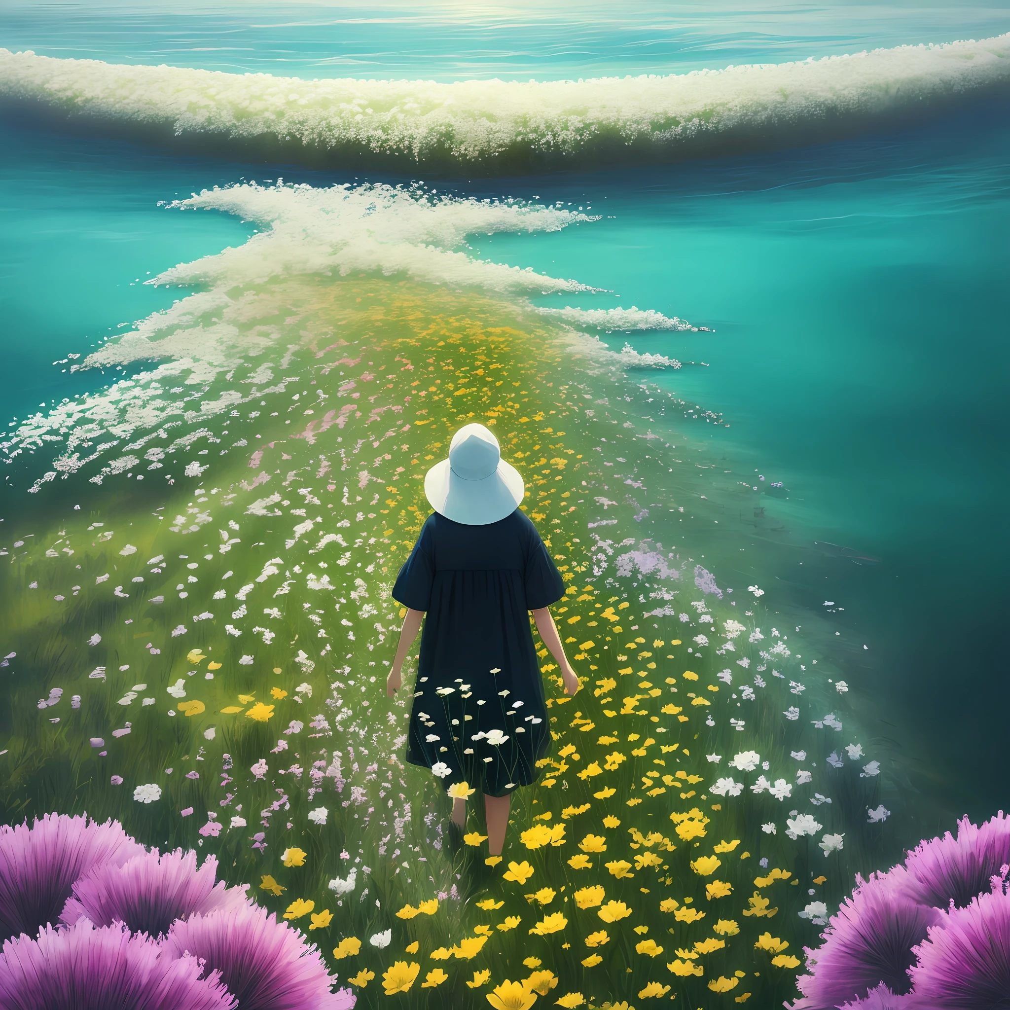 sea of flowers