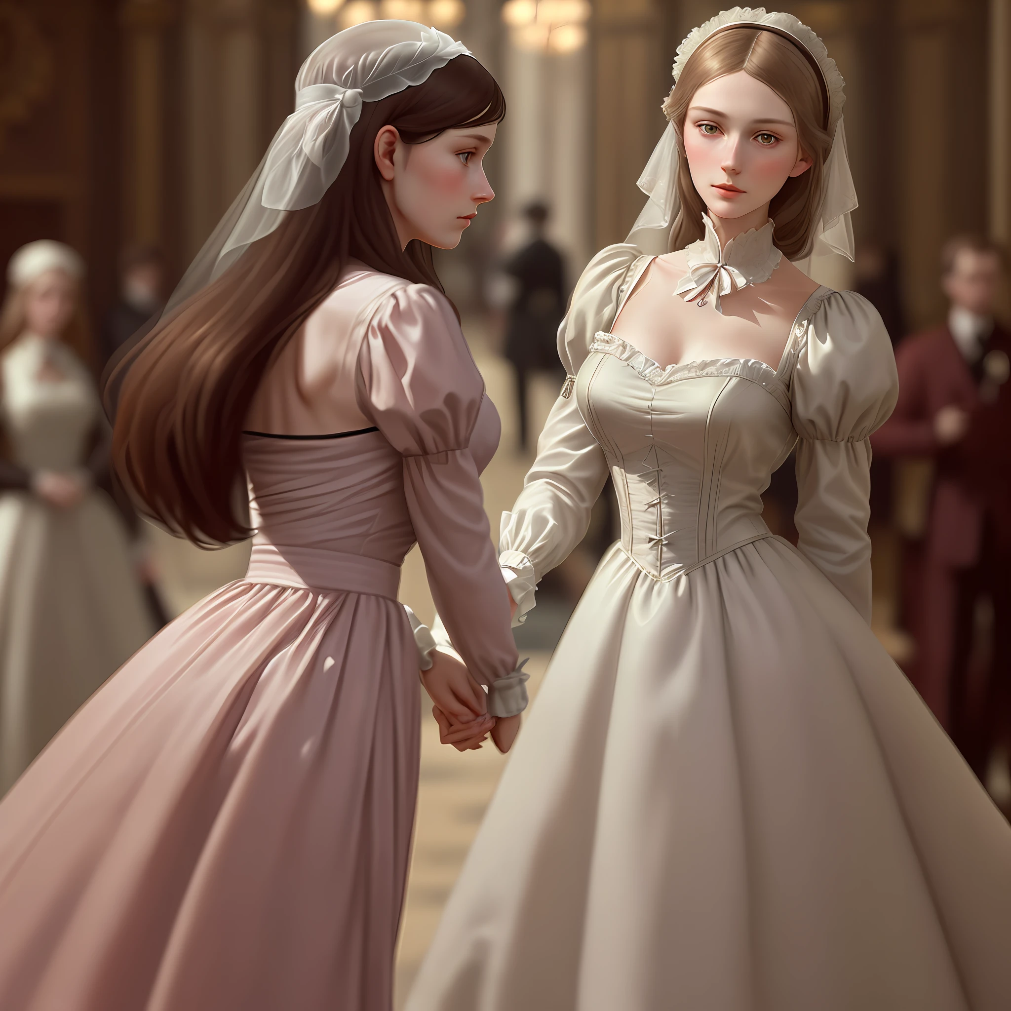 British beautiful girl, Florence Nightingale, Victoria, pale skin, (((realistic face)), realistic proportions, delicate body, staring at camera, maid outfit, [[realistic ???????]], ((focus on the entire body)), (delicate illustrations: 1.4), (Renaissance art: 1.4), (ultra high resolution: 1.2), (photorealistic: 1.4), ( 8K, RAW photos: 1.2), (Soft Focus: 1.4), (18 years old: 1.3), (Sharp Focus: 1.4), Beautiful face with attention to detail, Pure Rose Face_V1, photorealistic illustrations, natural light lighting, interior, red carpet, antique furniture, van Ike's marriage, fantastic atmosphere