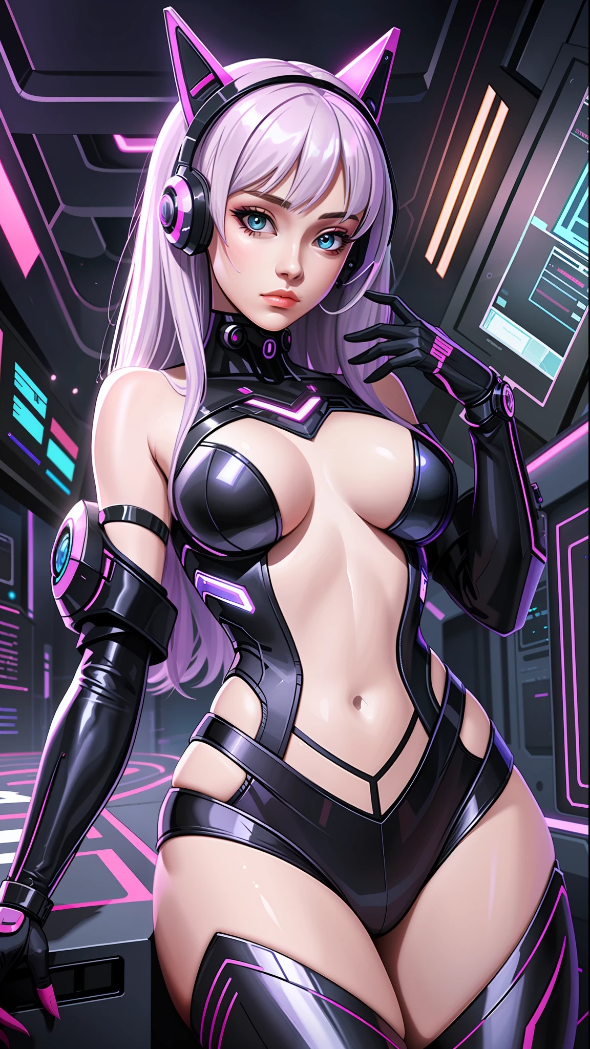 a beautiful woman cyber game