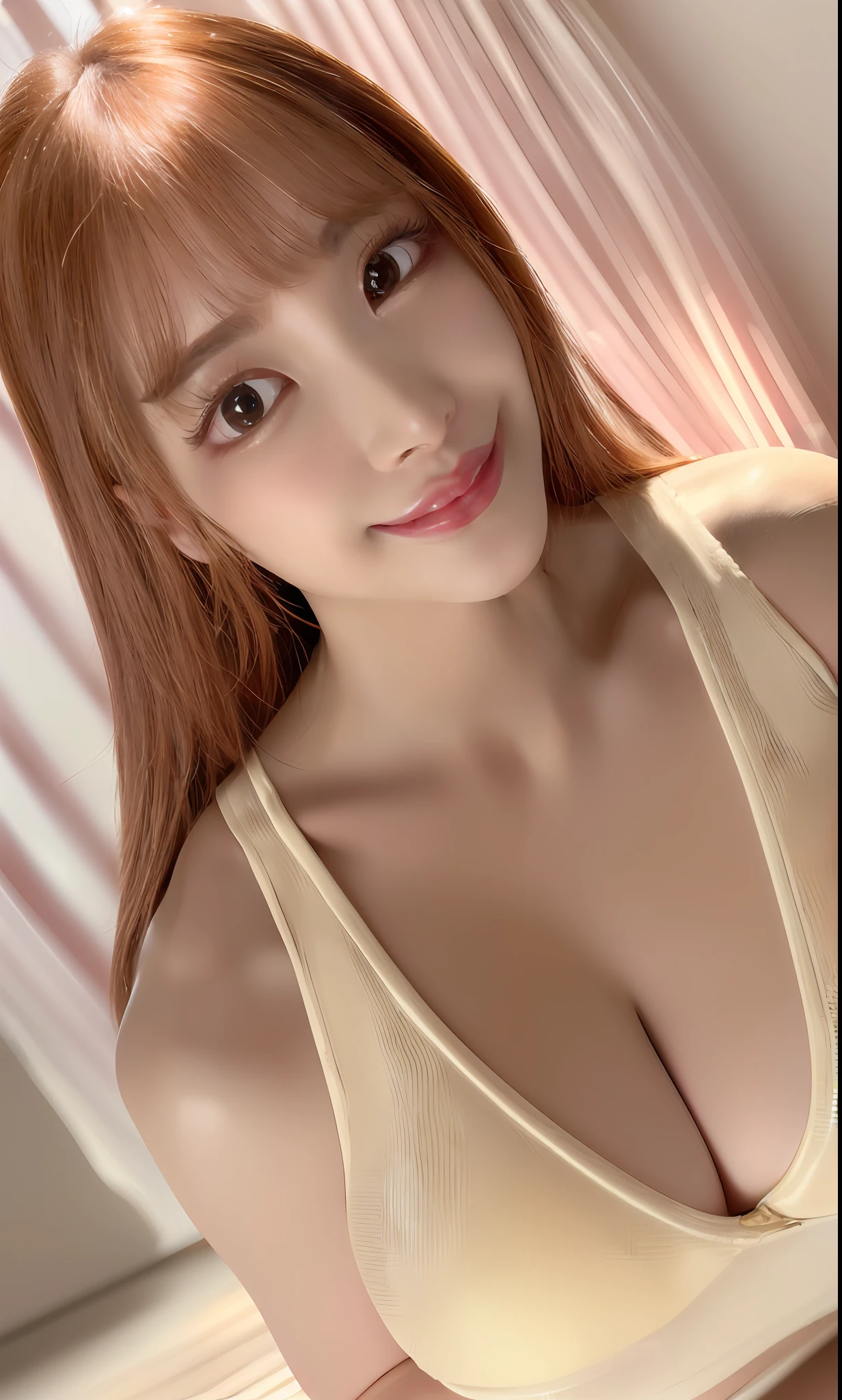 (8k, RAW photo, photorealistic:1.25) ,( lipgloss, eyelashes, gloss-face, glossy skin, best quality, ultra highres, depth of field, chromatic aberration, caustics, Broad lighting, natural shading,Kpop idol) looking at viewer with a serene and goddess-like happiness, boobs, nipslip, fullbody