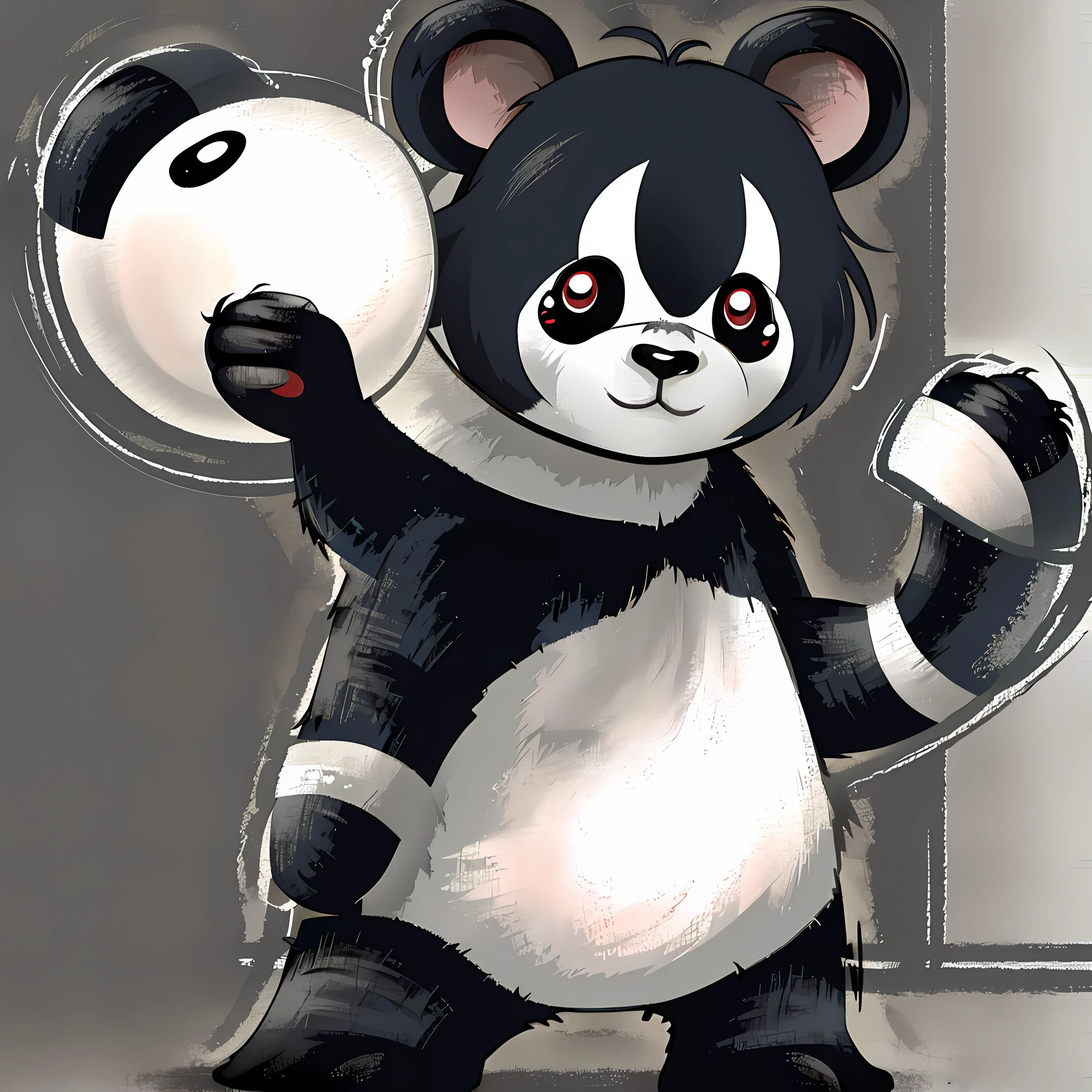 Anime style, anime avatar, panda.