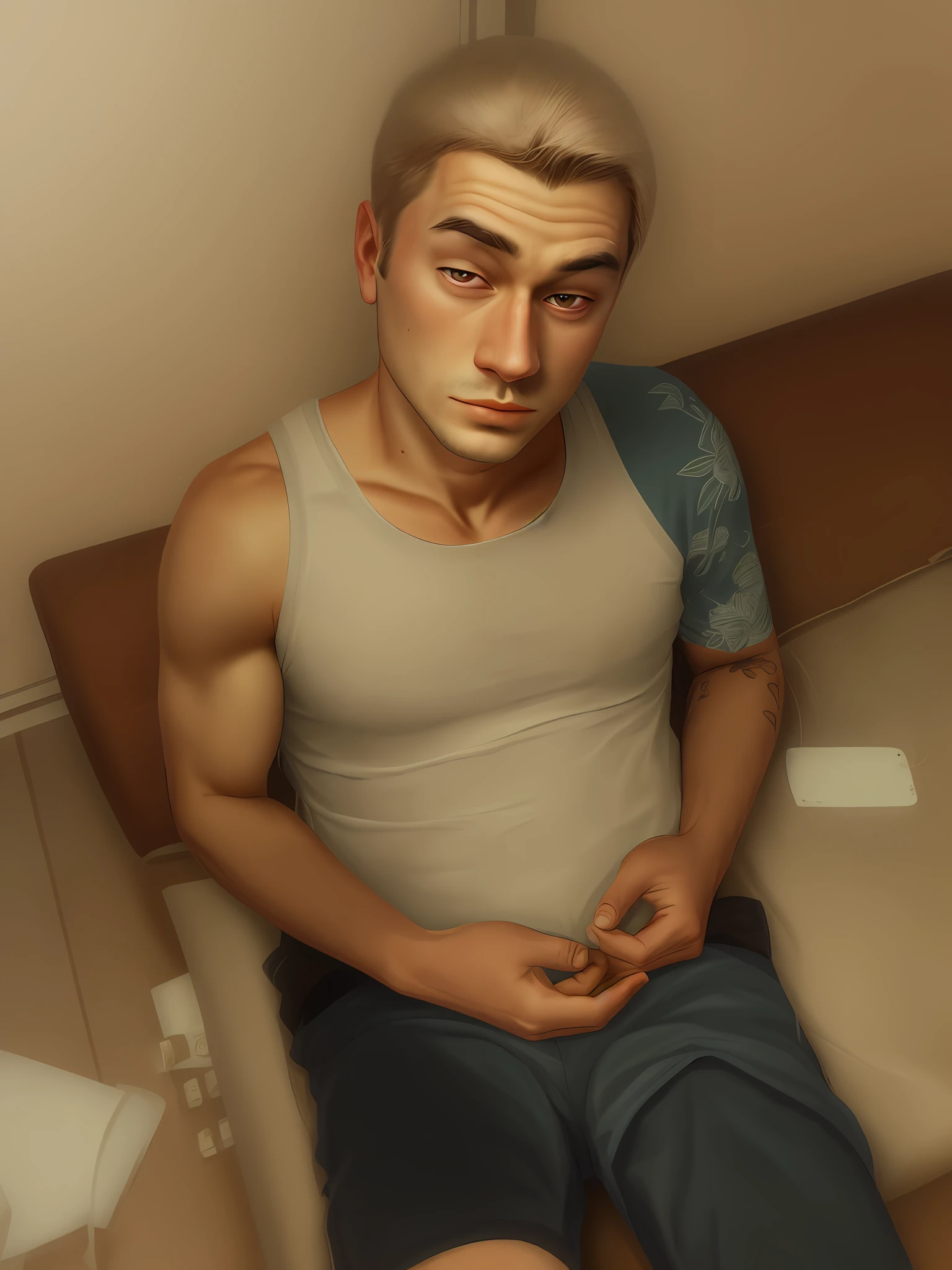25-year-old salt-faced handsome man