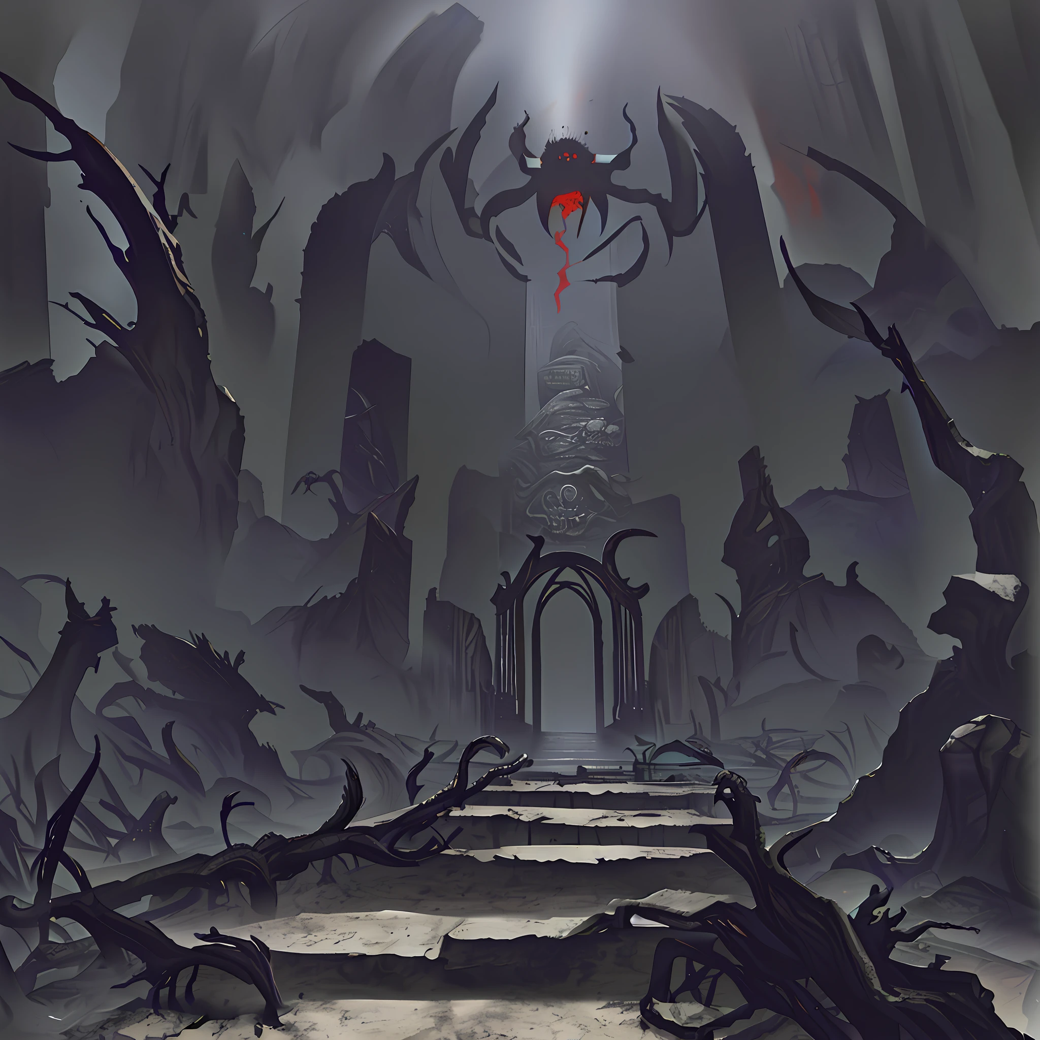 Demonic Temple Portal to Hell