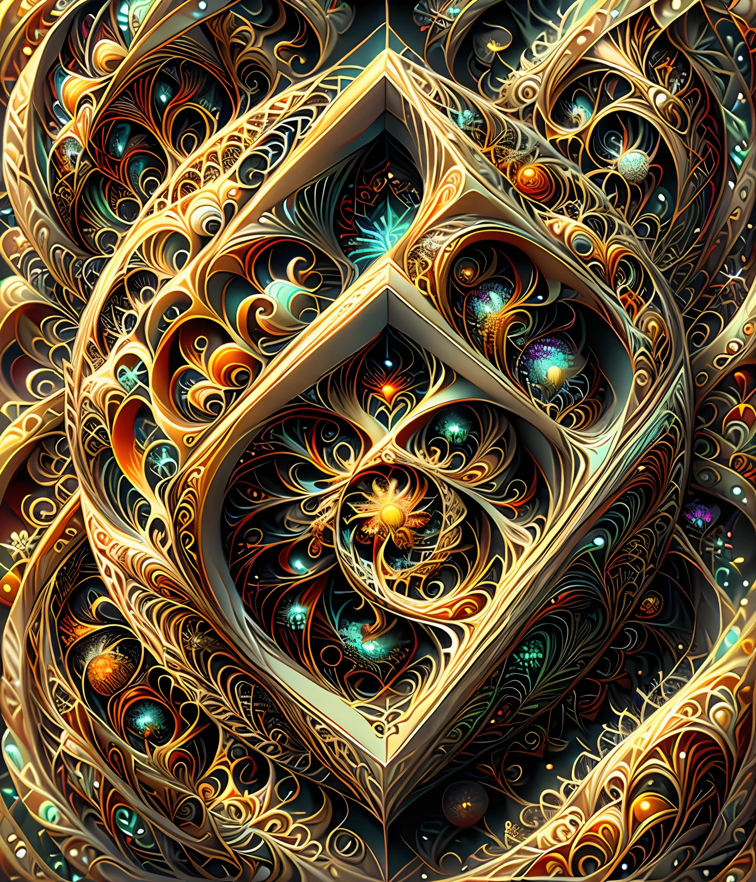 A fractal abstract in the style of t3xtn