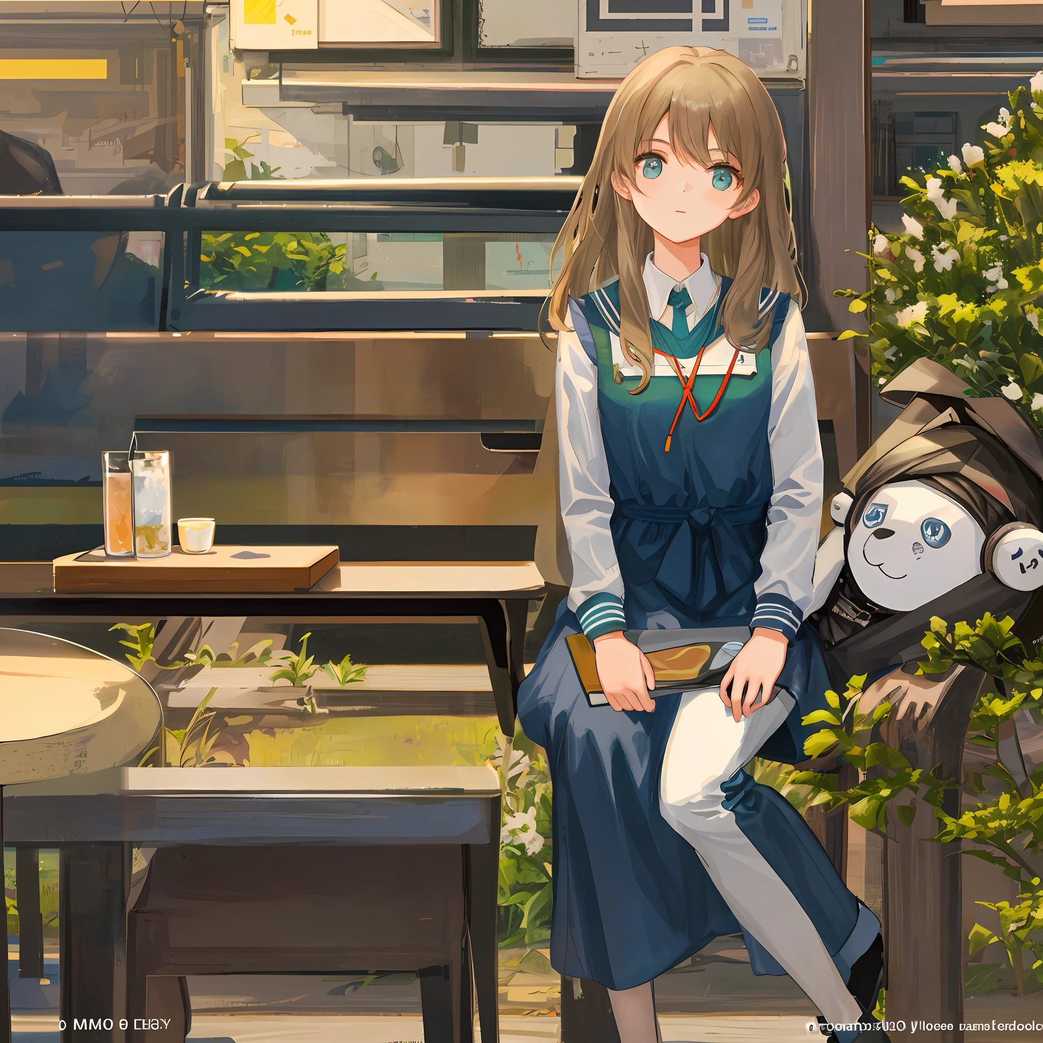 The girl looked at the boy and sat down next to him. The two looked at each other