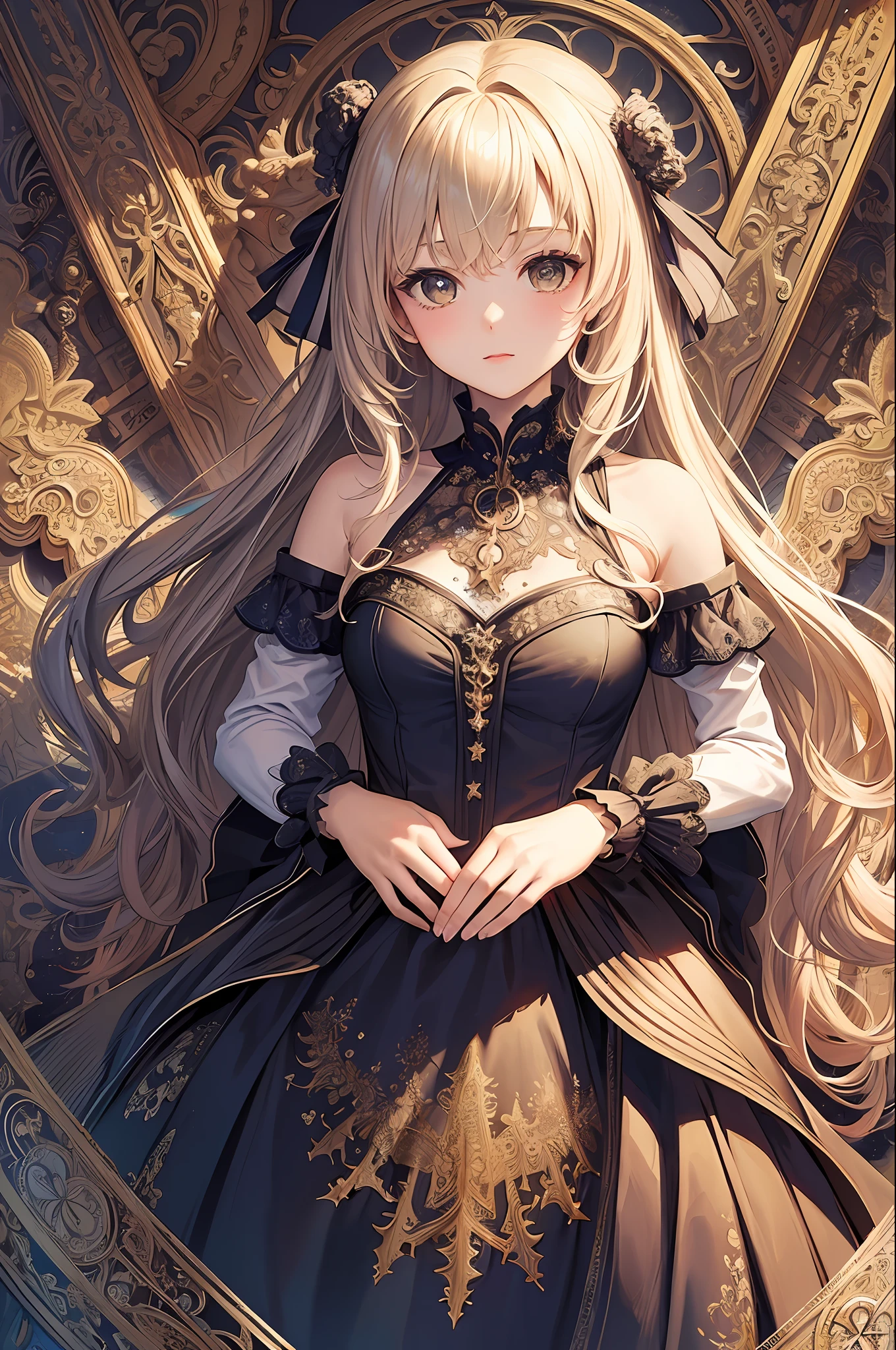 (masterpiece, top quality, best quality, official art, beautiful and aesthetic:1.2), (1girl:1.3), (fractal art:1.3),