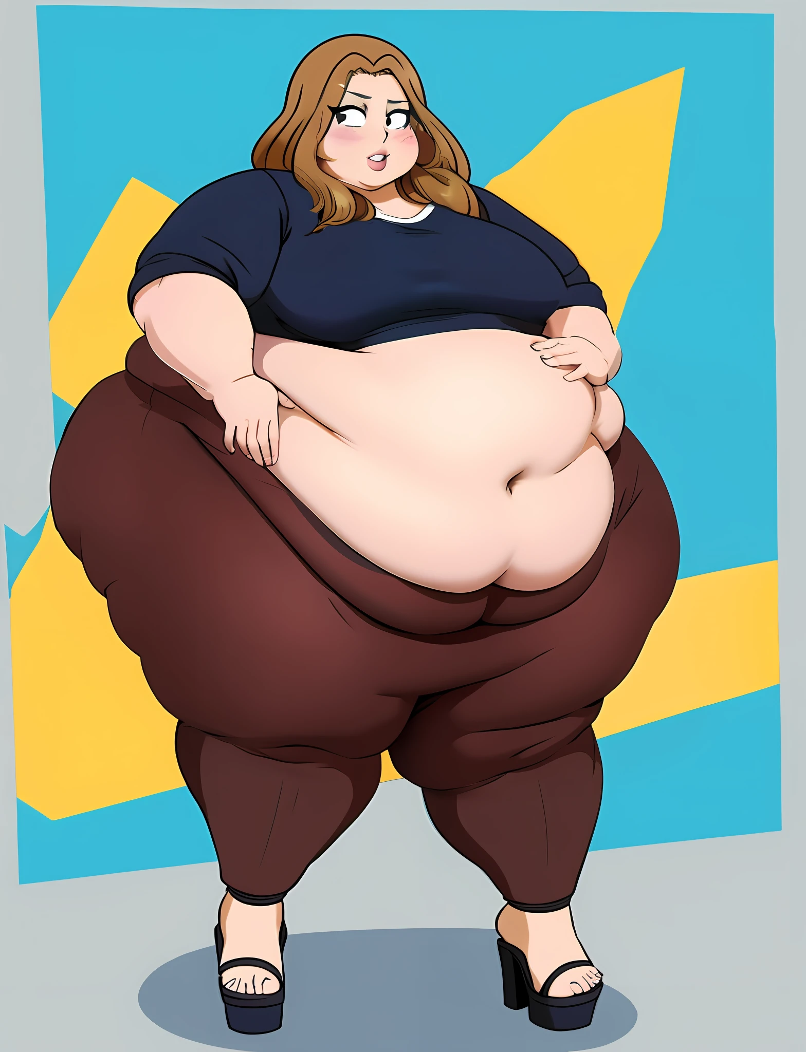 giant busting out of the shirt