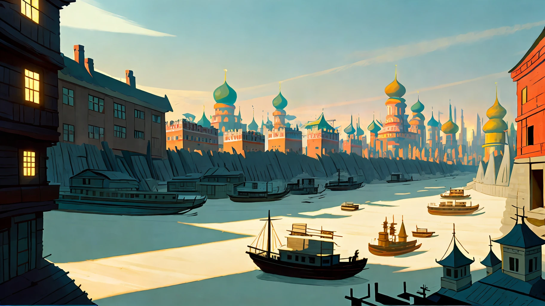 a [UNK] lot with a lot of buildings in the background, by Attila Meszlenyi, changquan, portra 800, typical russian atmosphere, ivory towers, subdivision, zdislav beksinsk - h768, flat, yeltsin, landscape of flat wastelands, 8 0 - s, ilya