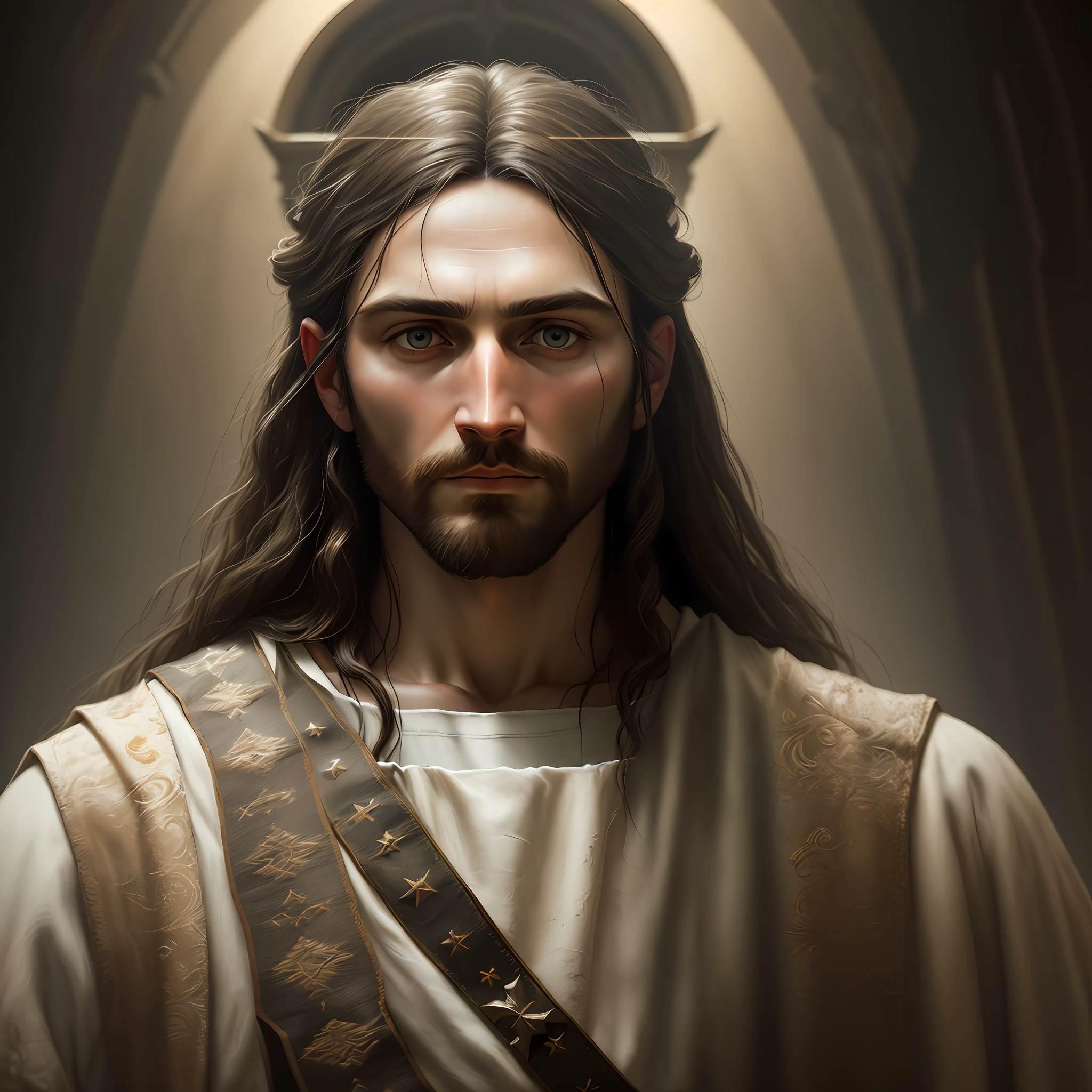 JESUS CHRIST DARK PHOTO: realistic epic, soft cinematic portrait, adobe lightroom, photographic lab, highly detailed, faded, (neutral colors: 1.2), (hdr: 1.4) , (soft colors:1.2), hyperdetailed, (artstation:1.4), cinematic, warm lights, dramatic light, (intricate details:1.1), complex background, (rutkowski:0.66), (blue and orange:0.4)