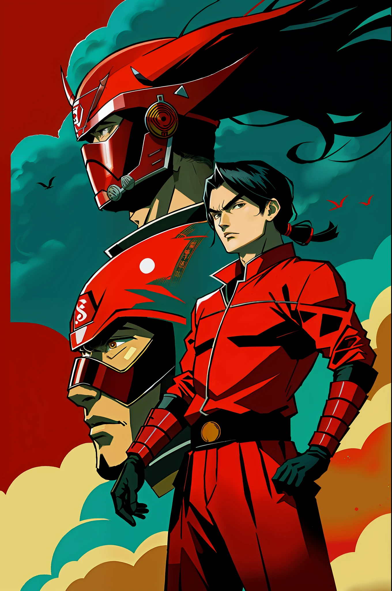 Don Momotaro, red samurai, sentai