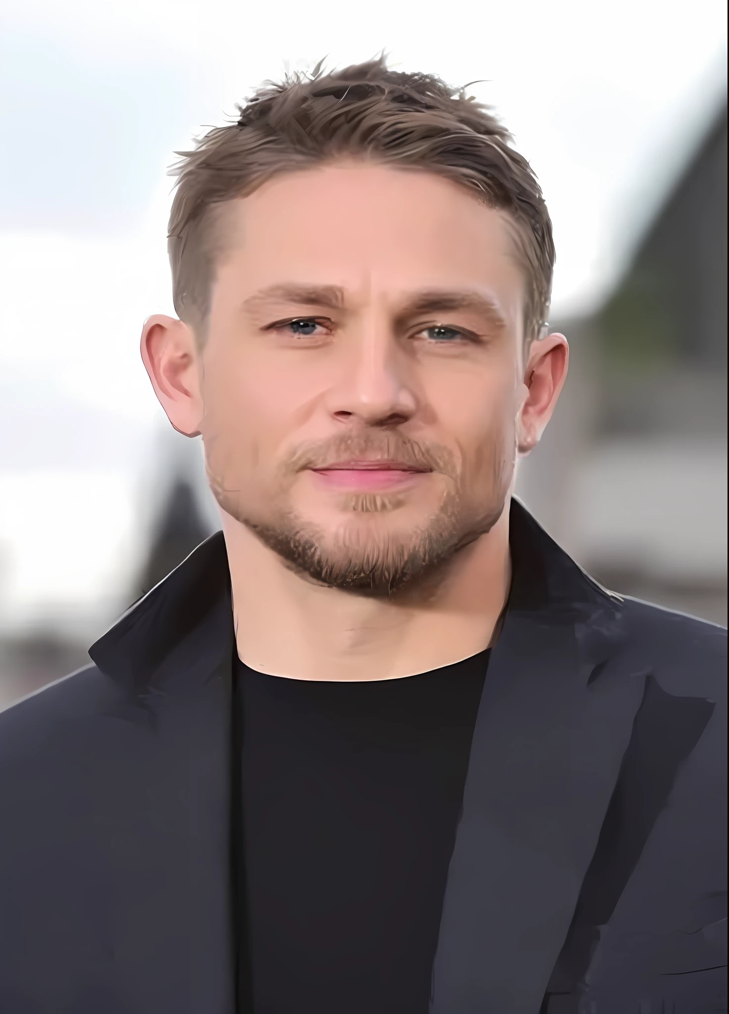 a close up of a man in a suit and black shirt, taken in the early 2020s, with a small beard, trending photo, taken in the late 2010s, he is wearing a brown sweater, scruffy looking, tom hardy, instagram post, good looking face, handsome man, inspired by Ota Bubeníček
