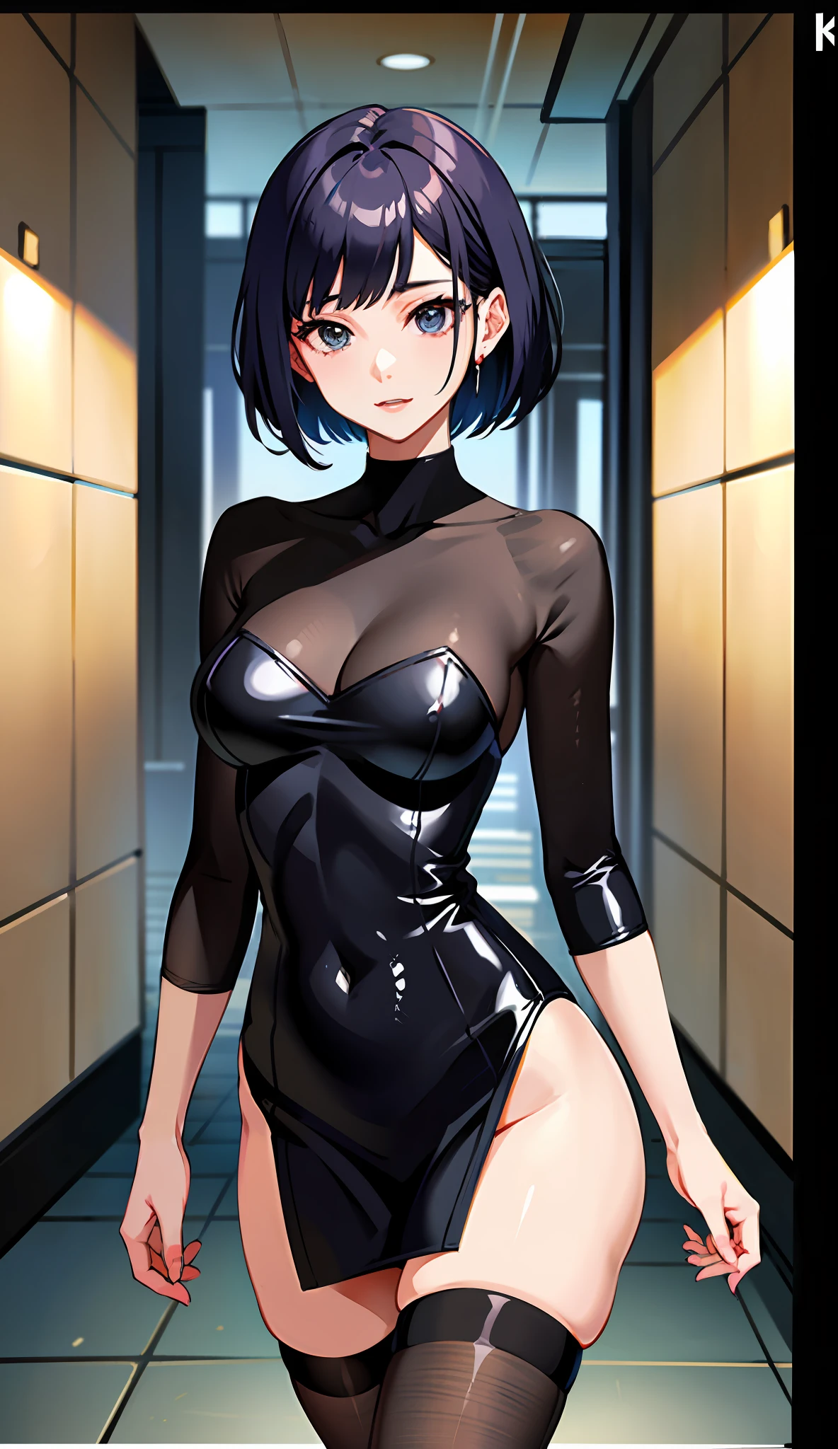 Korean woman, short hair, realistic, sexy body, beautiful waist, perfect anatomy, desirable, beauty, bright face, wife, handsome, aunt in her 30s, member of the National Assembly, (K90 mask), water, dripping on body, walking in public, walking with strangers, glued dress, slutty dress, bodycon, sexy dress, latex dress, nsfw