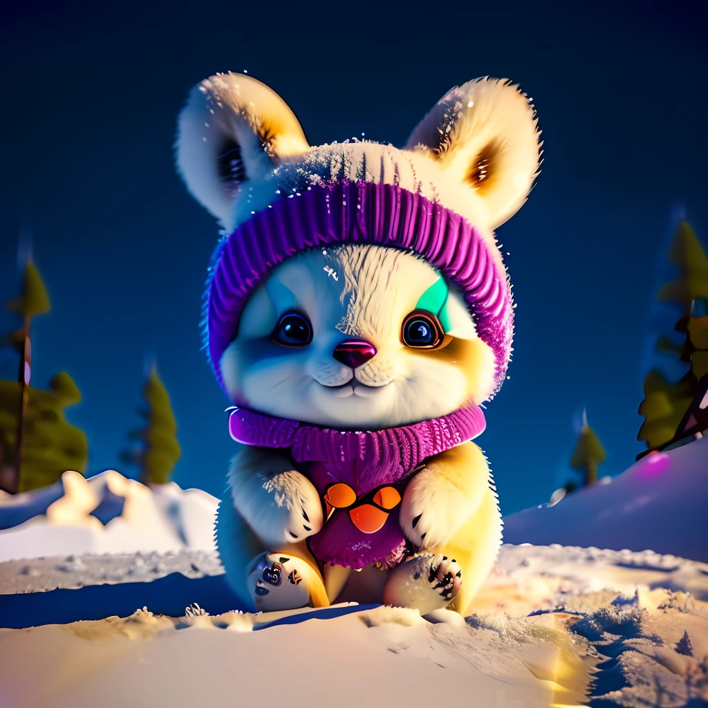 Subject: Design an eye-catching illustration of a furry kangaroo/panda hybrid enjoying a snowboarding adventure
Type of Image: Digital artwork
Art Styles: Furry art, action sports illustration
Art Inspirations: Furry character art, snowboarding art
Camera: N/A
Shot: N/A
Render Related Information: Create a visually captivating artwork featuring the furry kangaroo/panda hybrid snowboarding on a snowy mountain. Use a combination of vibrant colors and bold linework to depict the excitement and thrill of the snowboarding experience. Pay attention to the hybrid character's details, such as the kangaroo's hopping motion and panda markings. Include elements of winter scenery, such as snow-capped mountains or evergreen trees, to enhance the snowy adventure