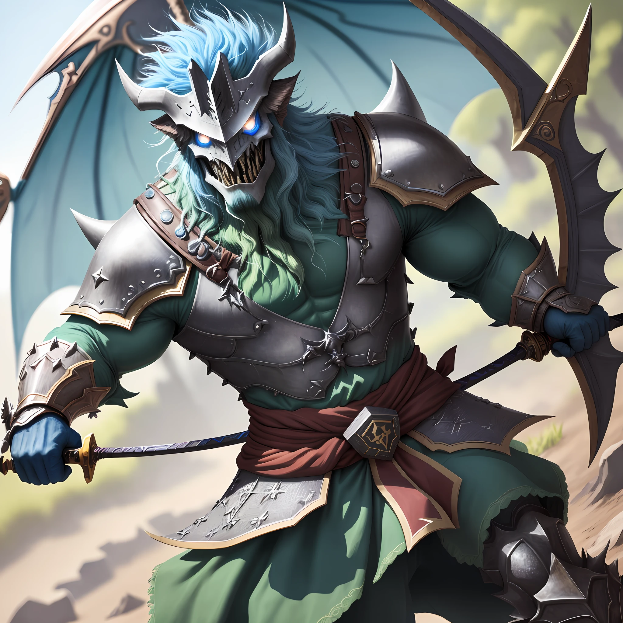 The highest quality, full body details, rags, masterpiece, dnd,random monster ,, random monster, guerreiro monstro, aparencia de monstro, corpo de monstro, random monsterrandom armor color,random magic,random (sword or bow and arrow or arrow spear or ax or shield or magic) , heavy armor, magic, arcane , full body, amazing eyes, (random bright eyes), vivid details, (skin with many details), depth of field, (super detail, licata detail),não é humano, não é mulher, não é homem, sharp focus, soft colors, 8k