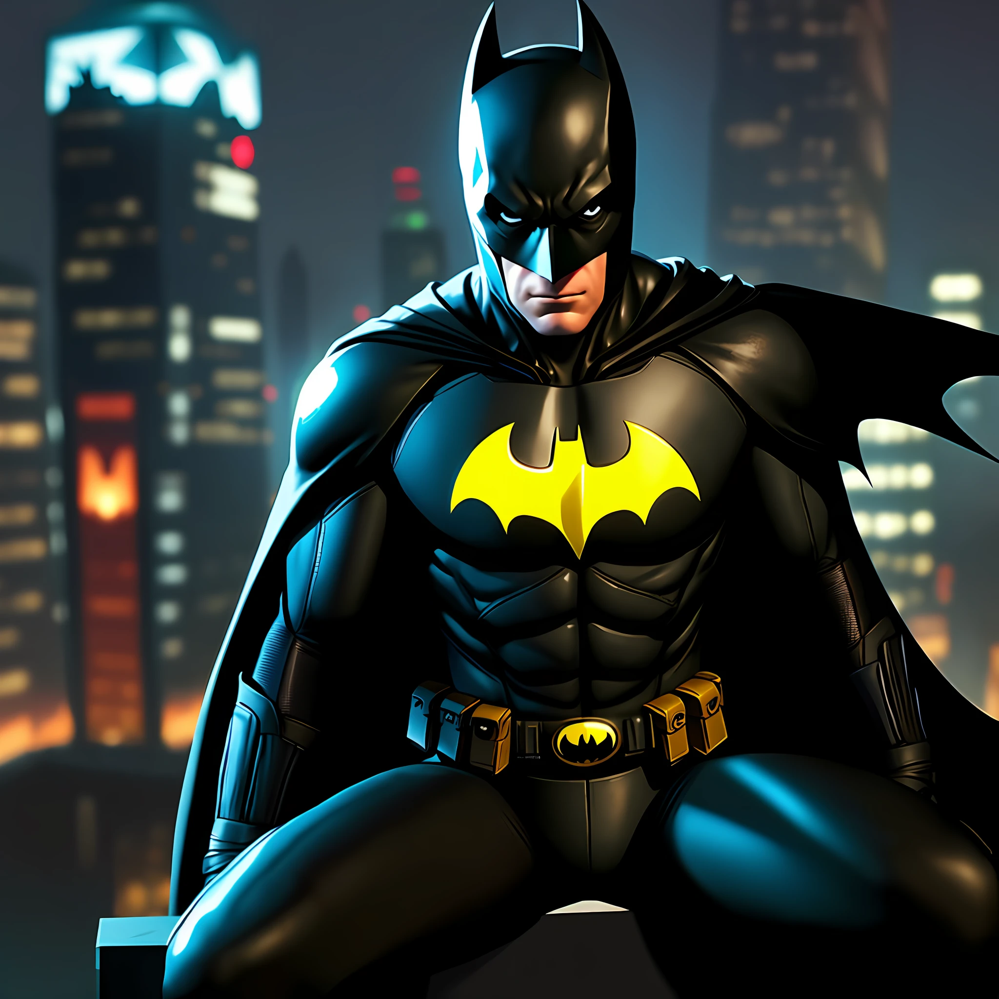Batman playing video game with robin