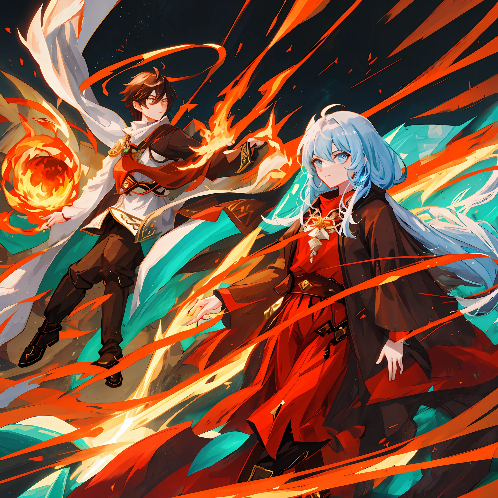 New genshin impact character, fire and stone powers