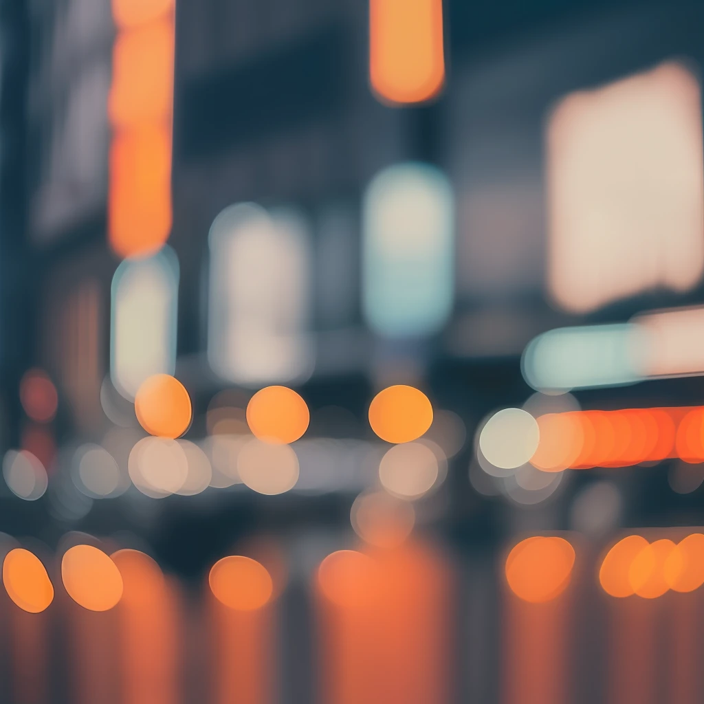 Best quality of a blurry Times Square background 1.4