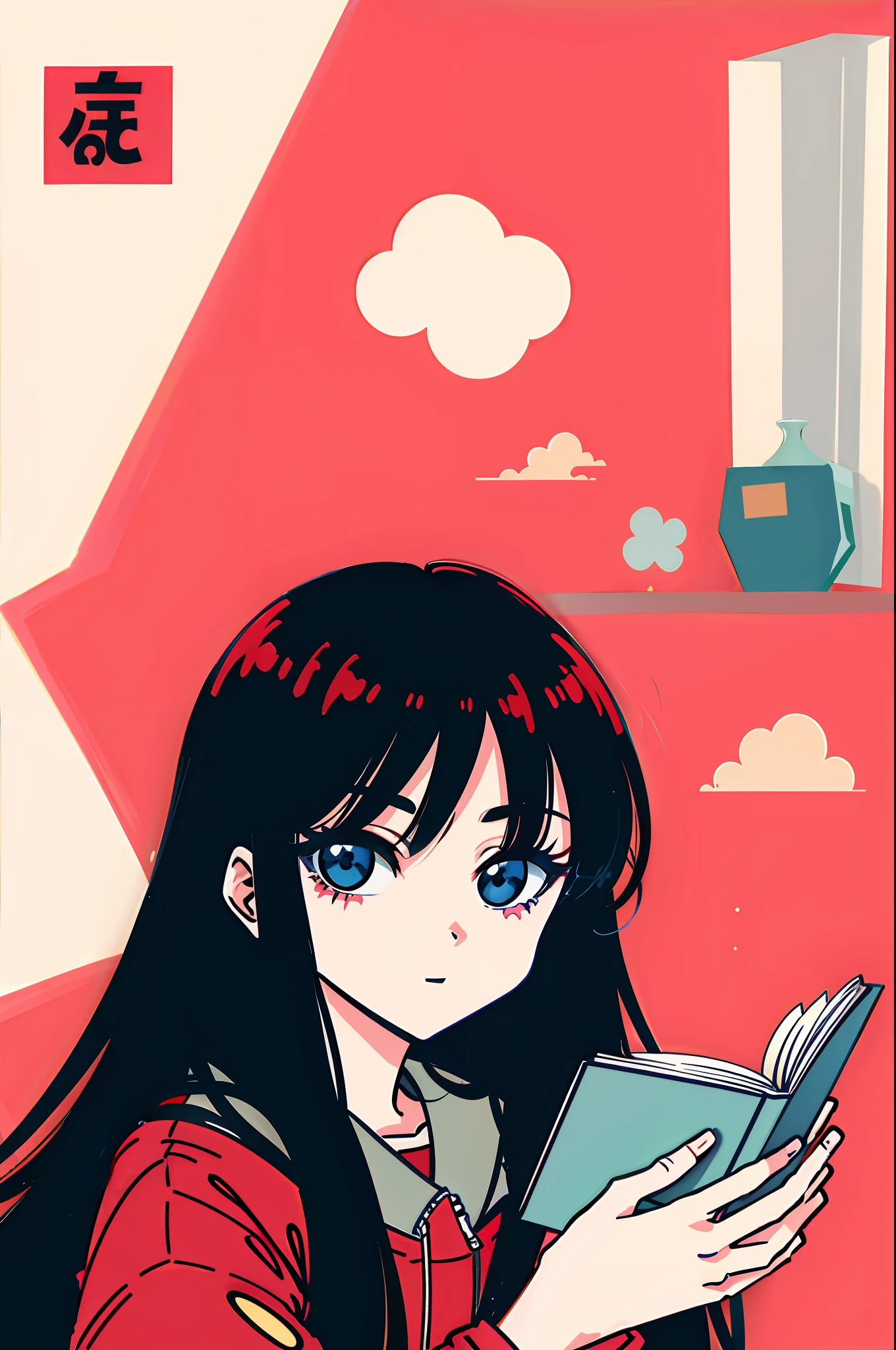 Book cover, cupkace, 2d, anime style, manhwa style, book cover with confectionery candy drawing