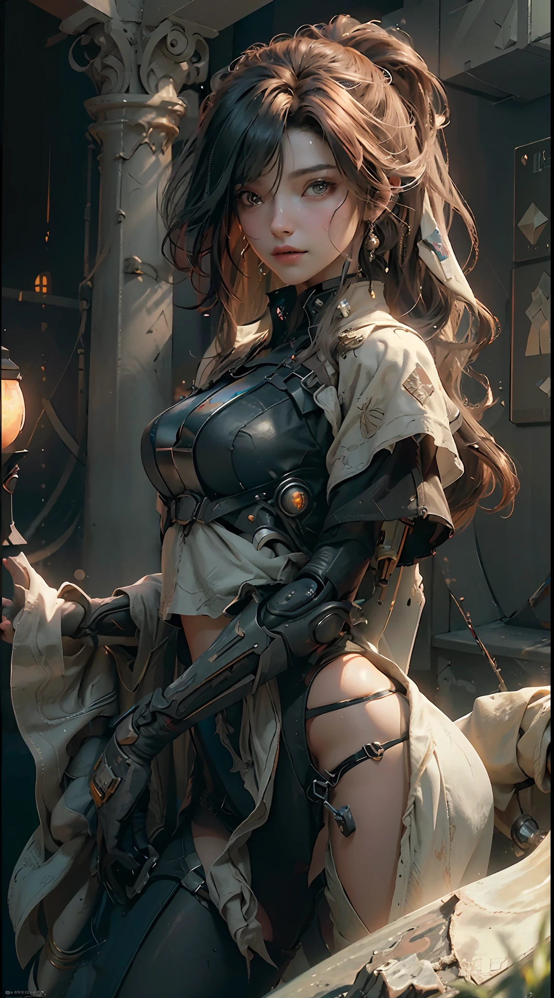 ((Best quality)), ((masterpiece)), (detailed:1.4), 3D, an image of a beautiful cyberpunk female,HDR (High Dynamic Range),Ray Tracing,NVIDIA RTX,Super-Resolution,Unreal 5,Subsurface scattering,PBR Texturing,Post-processing,Anisotropic Filtering,Depth-of-field,Maximum clarity and sharpness,Multi-layered textures,Albedo and Specular maps,Surface shading,Accurate simulation of light-material interaction,Perfect proportions,Octane Render,Two-tone lighting,Wide aperture,Low ISO,White balance,Rule of thirds,8K RAW,Masterpiece, best quality, (8k very detailed CG unit wallpaper) (best quality), (best illustration), (best shading) a golden sea wave, bright orange aol sunset through the wave, golden water drops flying, (:1. 6),