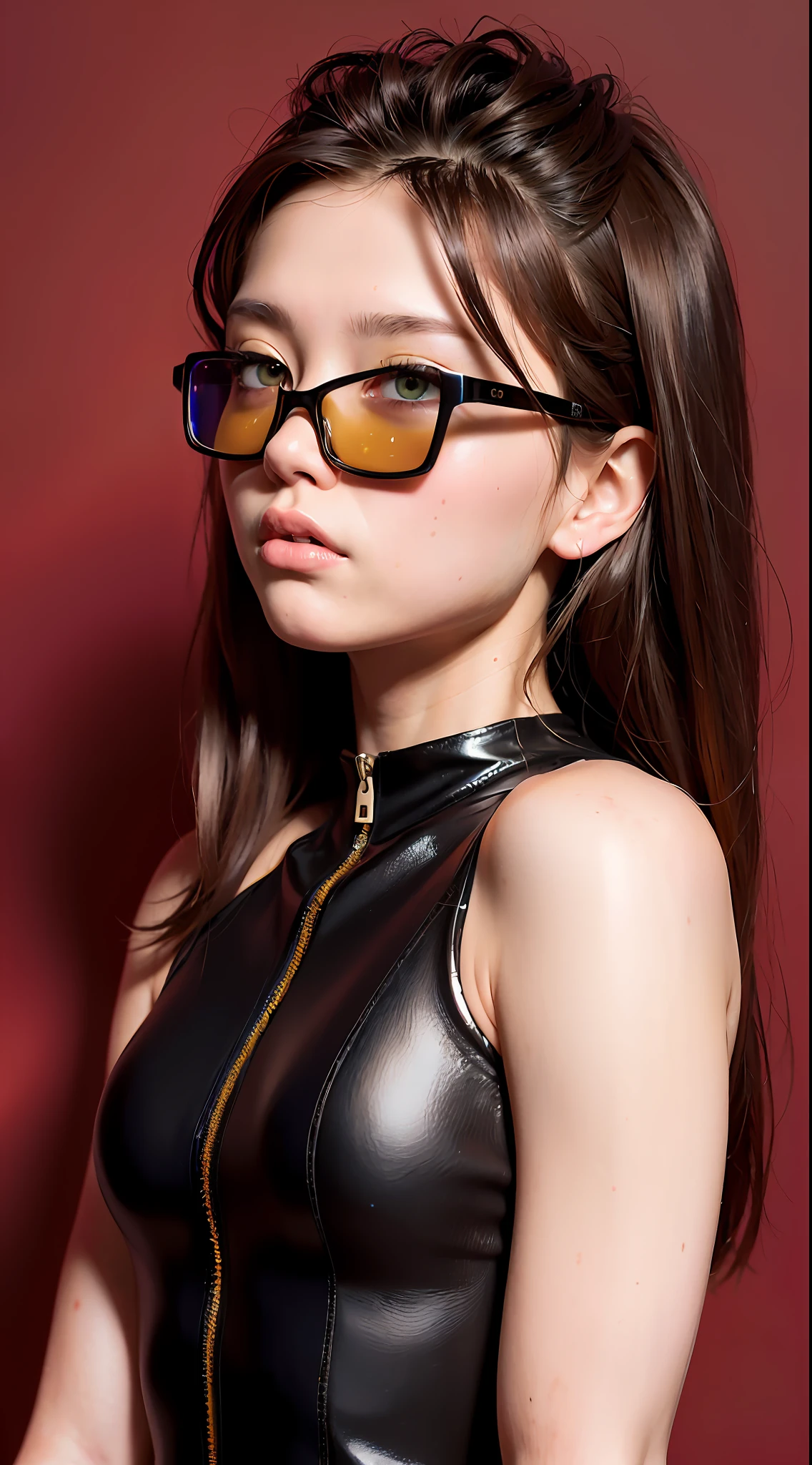 round image,(masterpiece:1.3), (the best quality:1.2), (super fine illustrations:1.2), (Masterpiece), high quality, high detail,(SOLO:1.4),((round image)),[ (white background:1.1::5],[(cyberpunk:1):5],[(game character portrait:1.2):5],{1 girl},{solo},(((full body))) , {{{only five fingers}}},((yellow))long hair((yellow and (White) ends)),long hair,whole body, pantyhose,look up viewer, from above, aqua eyes, cyberpunk,