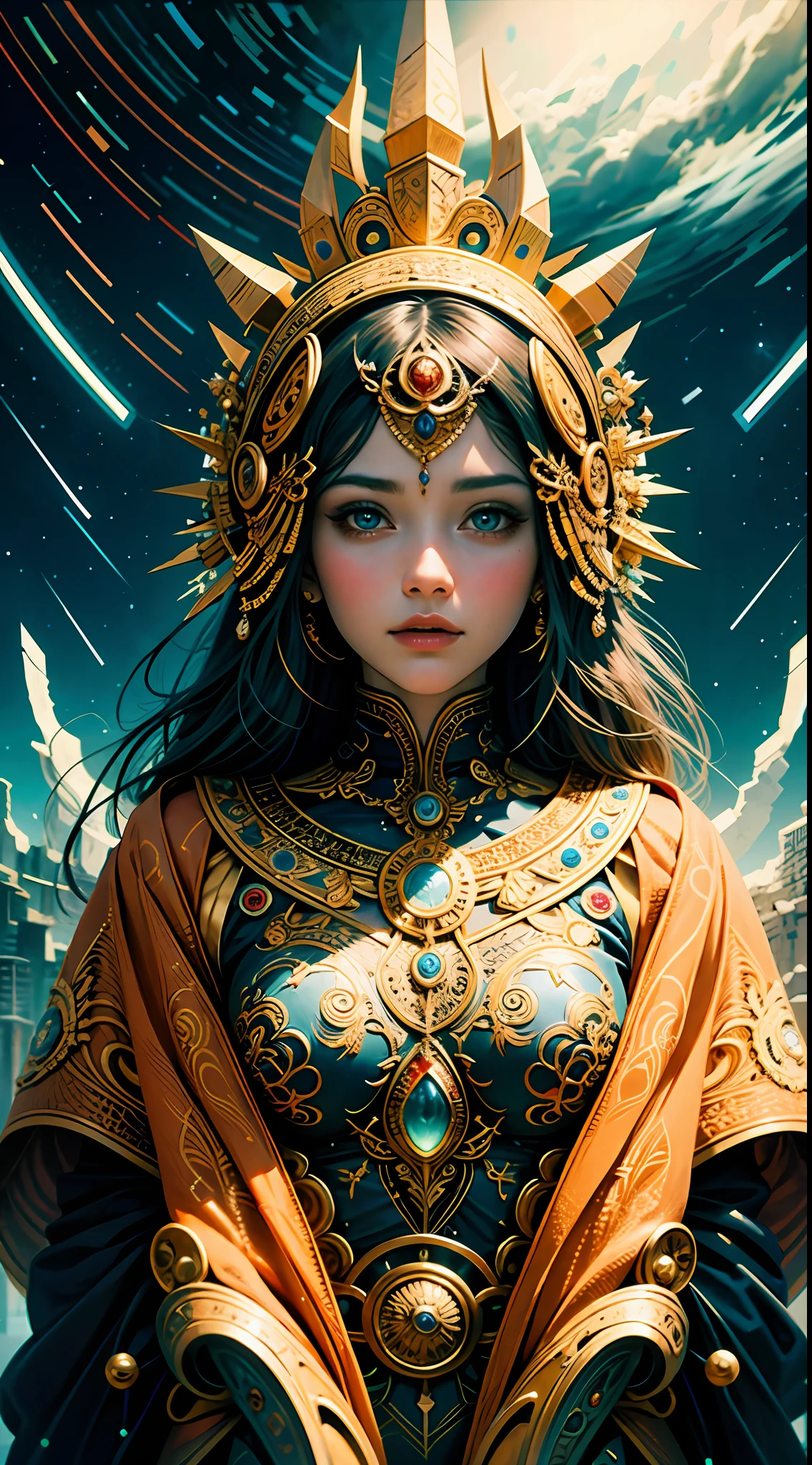 official art, unity 8k wallpaper, ultra detailed, beautiful and aesthetic, High quality, beautiful, masterpiece, best quality, (zentangle, mandala, tangle, entangle:0.6),