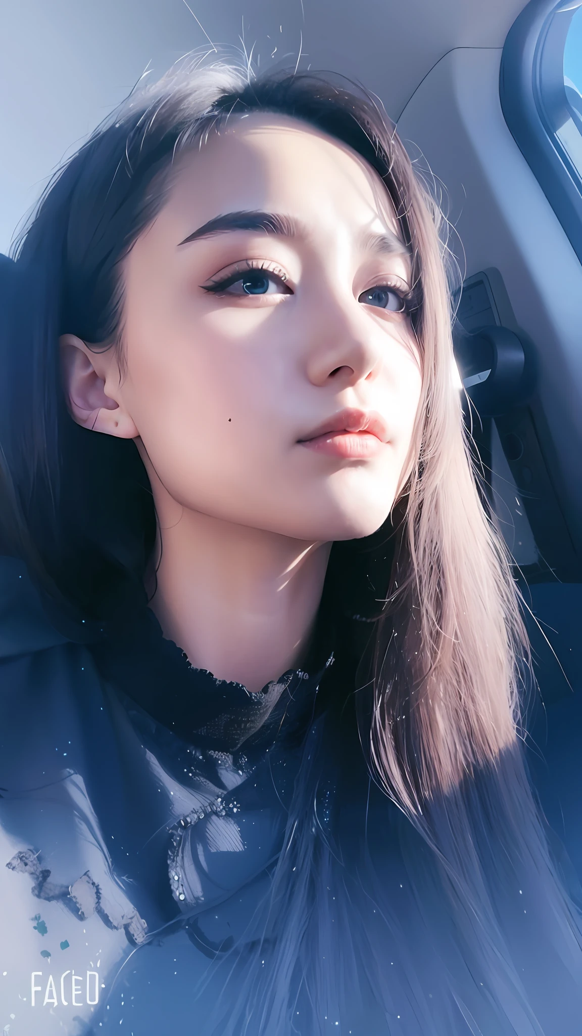 8K photo, big eyes, thick eyelashes, delicate face, extraordinary temperament