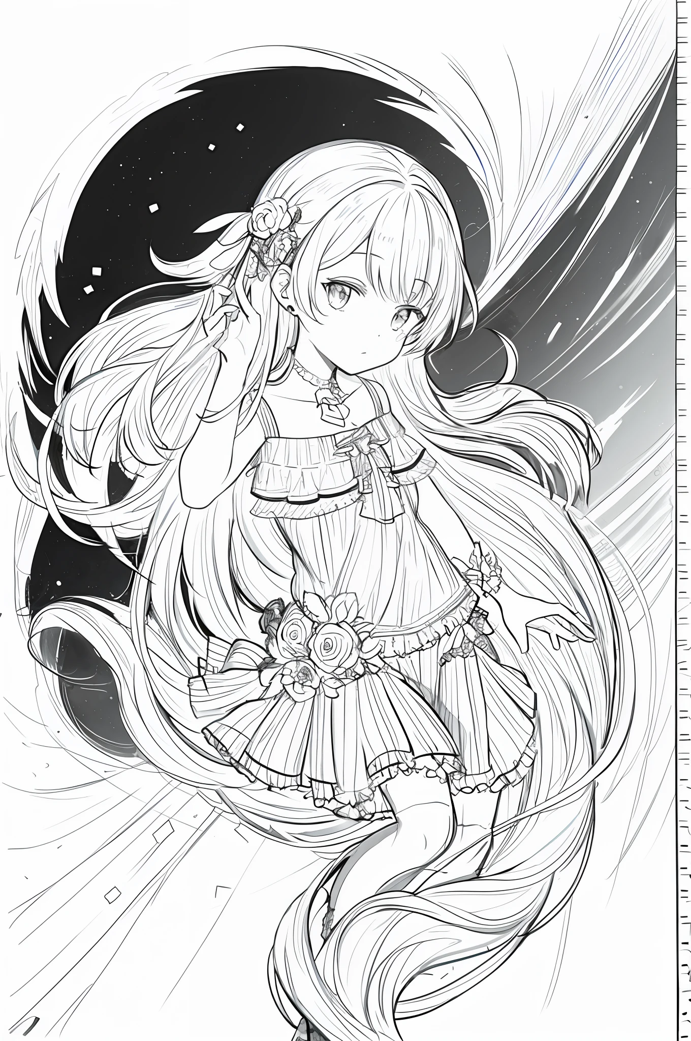 lineart, ((sketch))