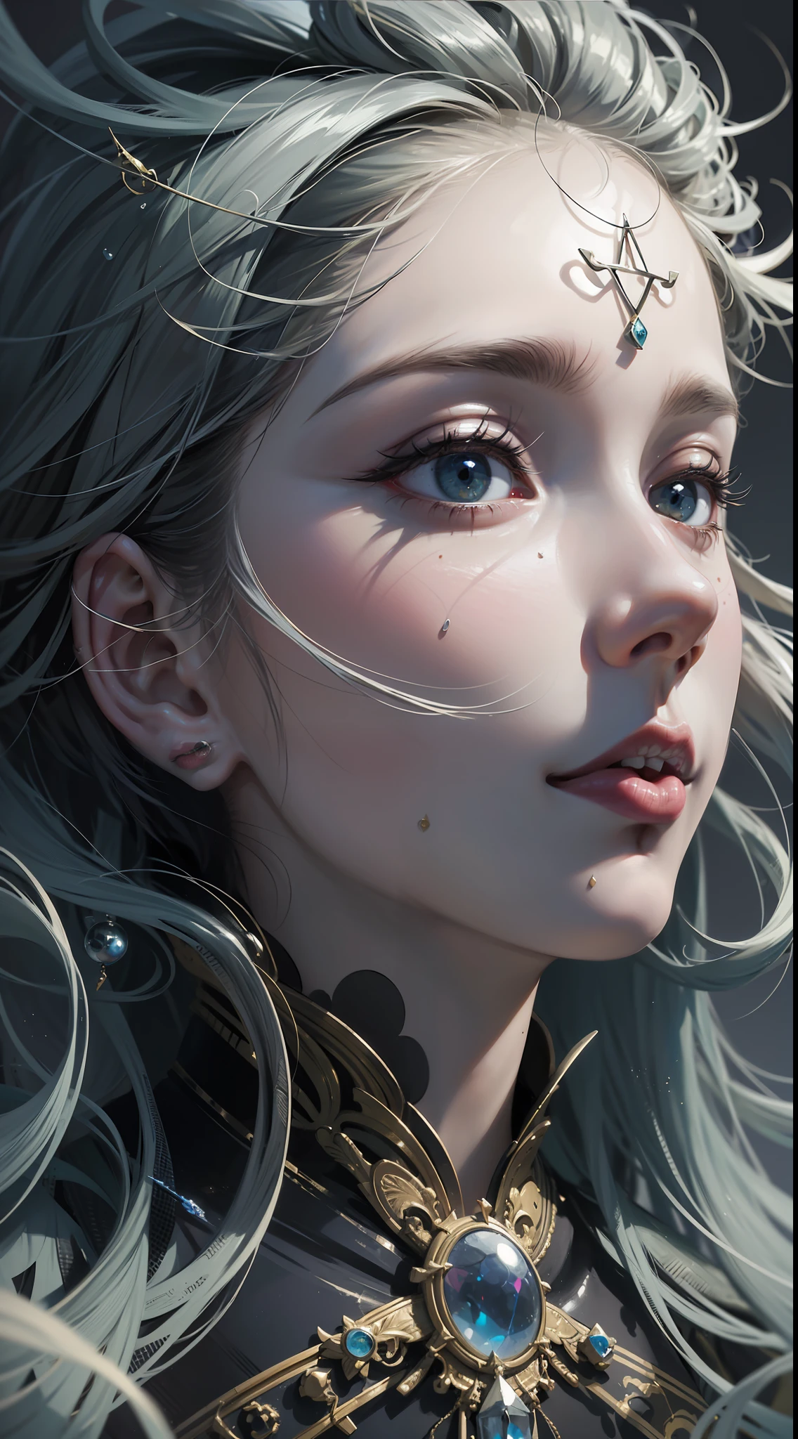 official art, unity 8k wallpaper, ultra detailed, beautiful and aesthetic, masterpiece, best quality, (zentangle, mandala, tangle, entangle), (fractal art:1.3) , 1girl, extremely detailed, dynamic angle, cowboyshot, the most beautiful form of chaos, elegant, a brutalist designed, vivid colours, romanticism, by james jean, roby dwi antono, ross tran, francis bacon, michal mraz, adrian ghenie, petra cortright, gerhard richter, takato yamamoto, ashley wood, atmospheric, ecstasy of musical notes, streaming musical notes visible