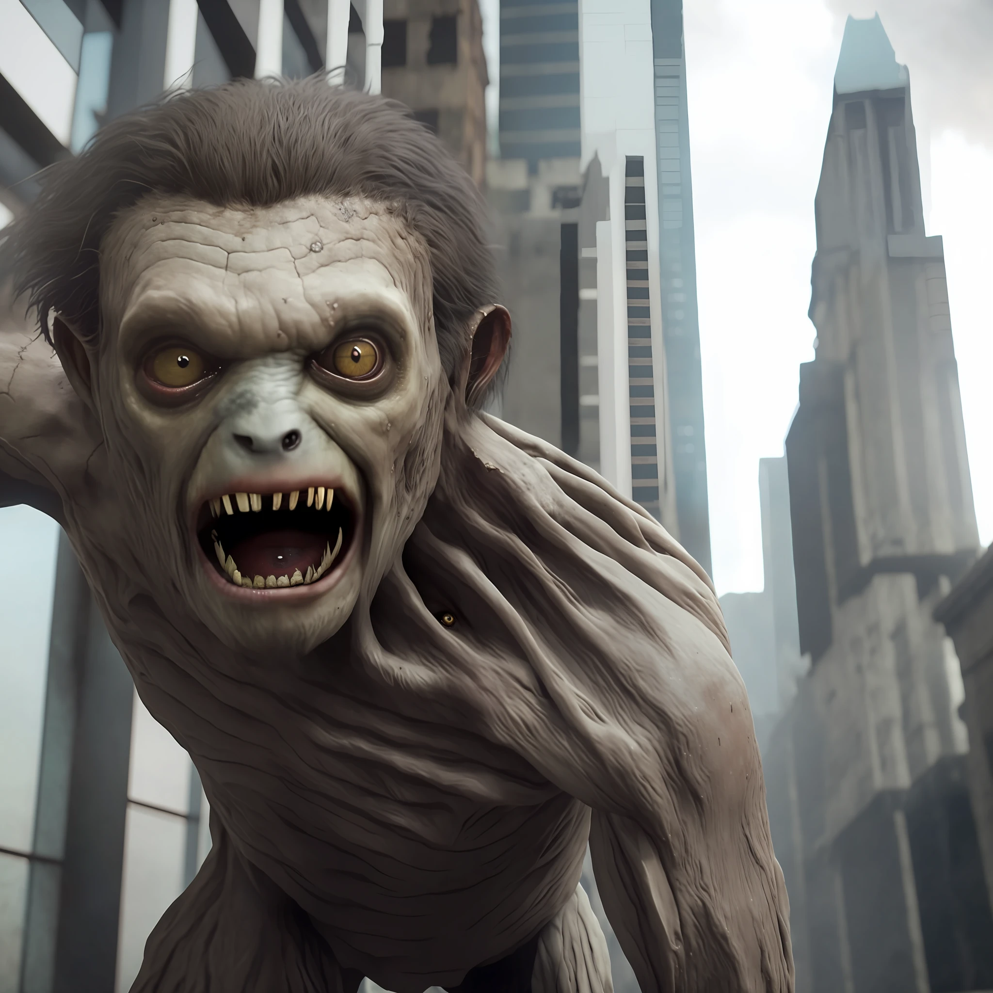 Sloth, zombie, rotting flesh, ultra detailed, high resolution, cinematic, full body in frame, perfect eyes, sampling steps 5000