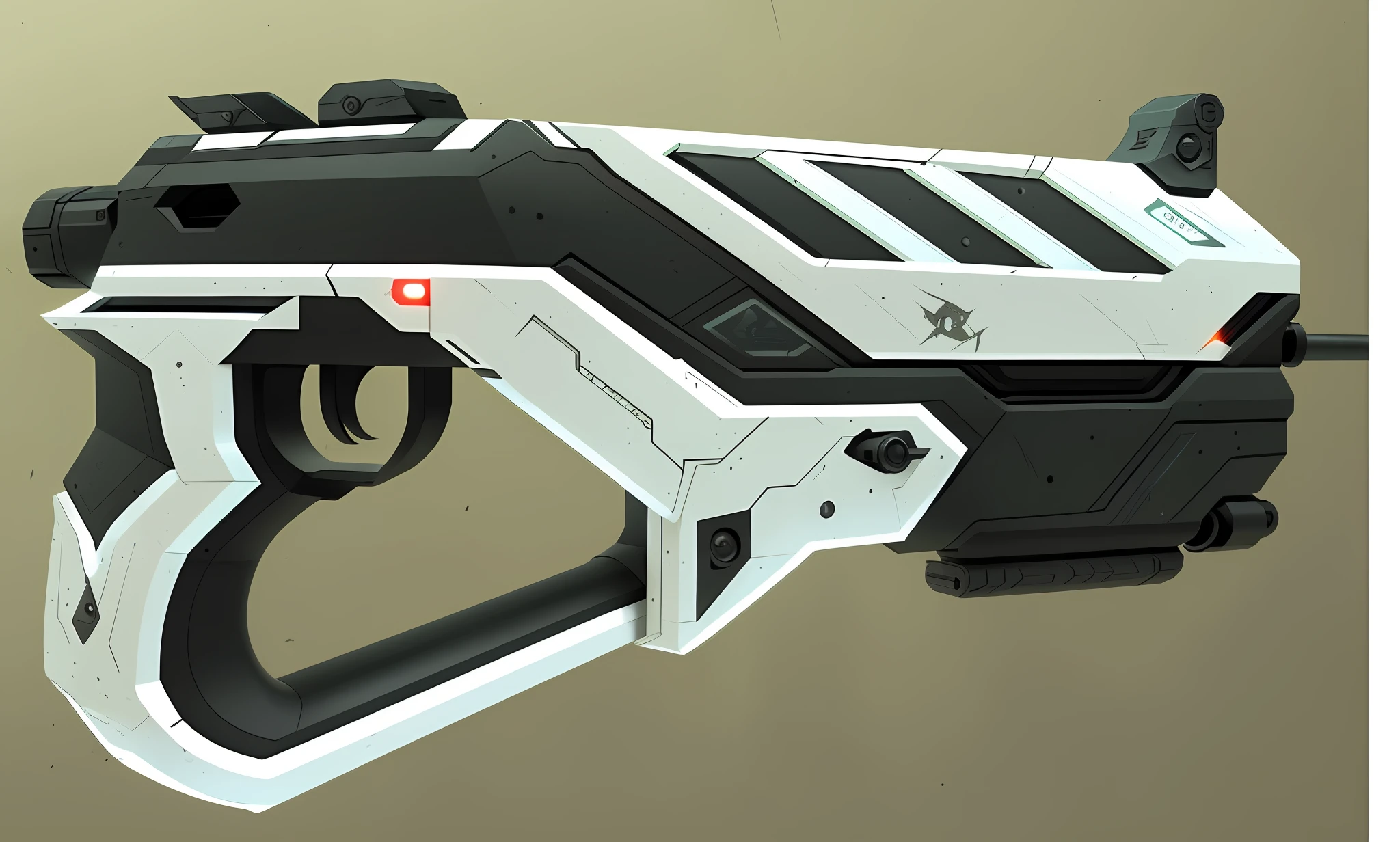 a close up of a gun with a long handle and a long handle, futuristic gun, weapon design, futuristic pistol, futuristic weapon, weapon concept art, sci - fi weapon, weapons concept art, futuristic assault rifle, weaponry concept designs, realistic gun design, futuristic weapon shotgun, concept artwork, high detail concept art, airbrush concept art, hard edges concept art
