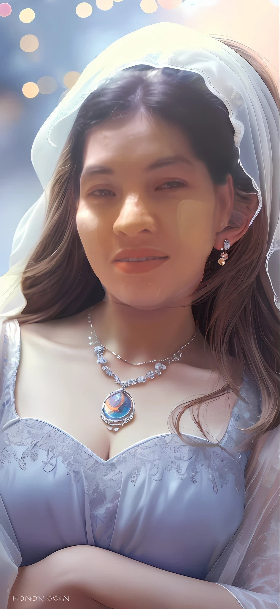 best quality, masterpiece, highres, 1girl, china dress, hair ornament, necklace, jewelry, Beautiful face, upon_body, tyndall effect, photorealistic, dark studio, rim lighting, two tone lighting, (high detailed skin:1.2), 8k uhd, dslr, soft lighting, high quality, volumetric lighting, candid, Photograph, high resolution, 4k, 8k, Bokeh, light brown hair color, medium breasts, light pink lips,