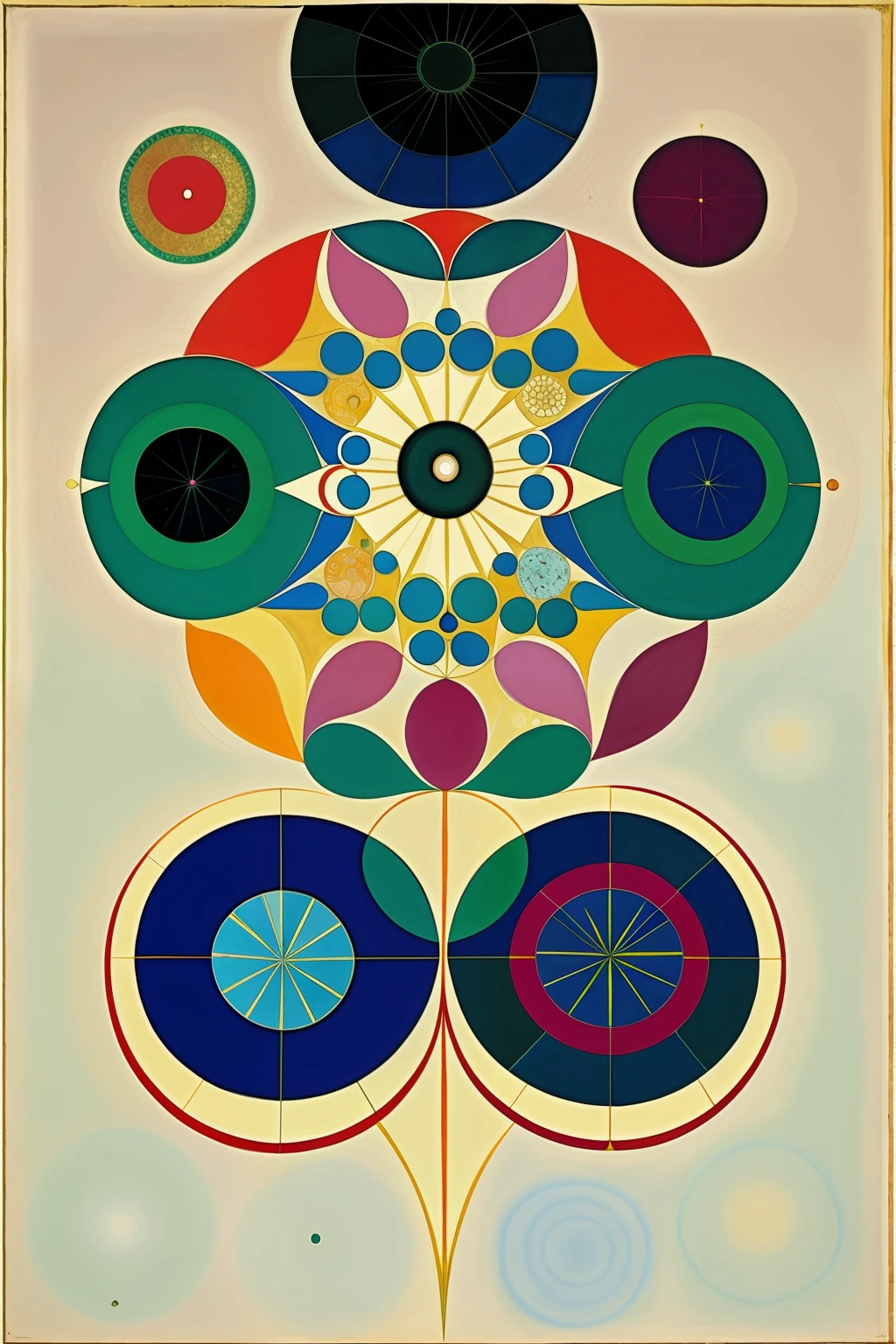 Colaki, surrealist, creator, Hilma af Klint style