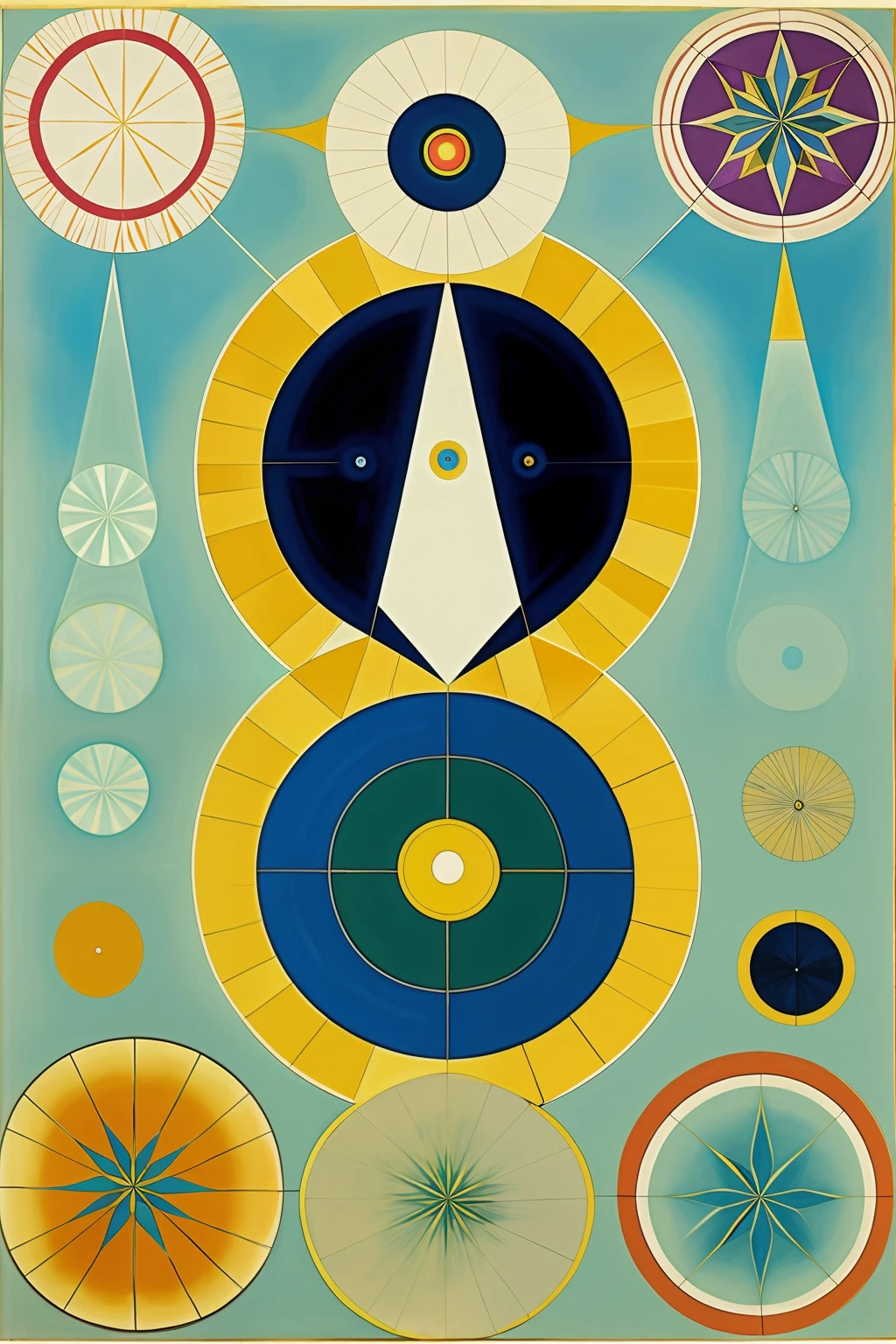 Colaki, surrealist, creator, Hilma af Klint style