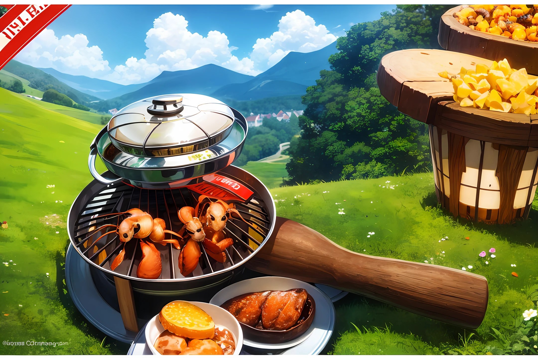 Germany, souvenir, grill, ants, hills, beer