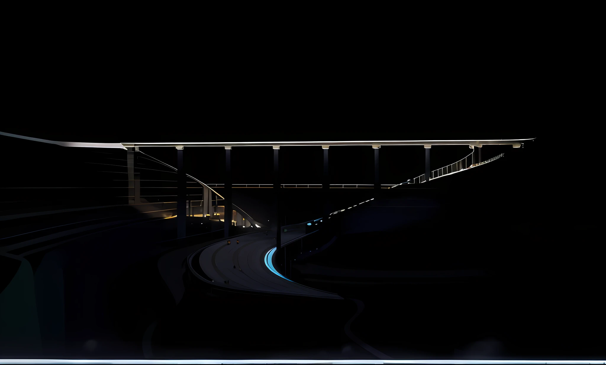 The best high-quality modern technology bridge CG 8K wallpaper, extremely realistic light and shadow, super clear details, new modern technology bridge design, 300 meters long super long bridge, combined with coke and chromium integration project elements, innovative advanced materials and design, reflecting the sense of the future, presenting a strong sense of technology. We will perfectly integrate the bridge into nature in the valley.