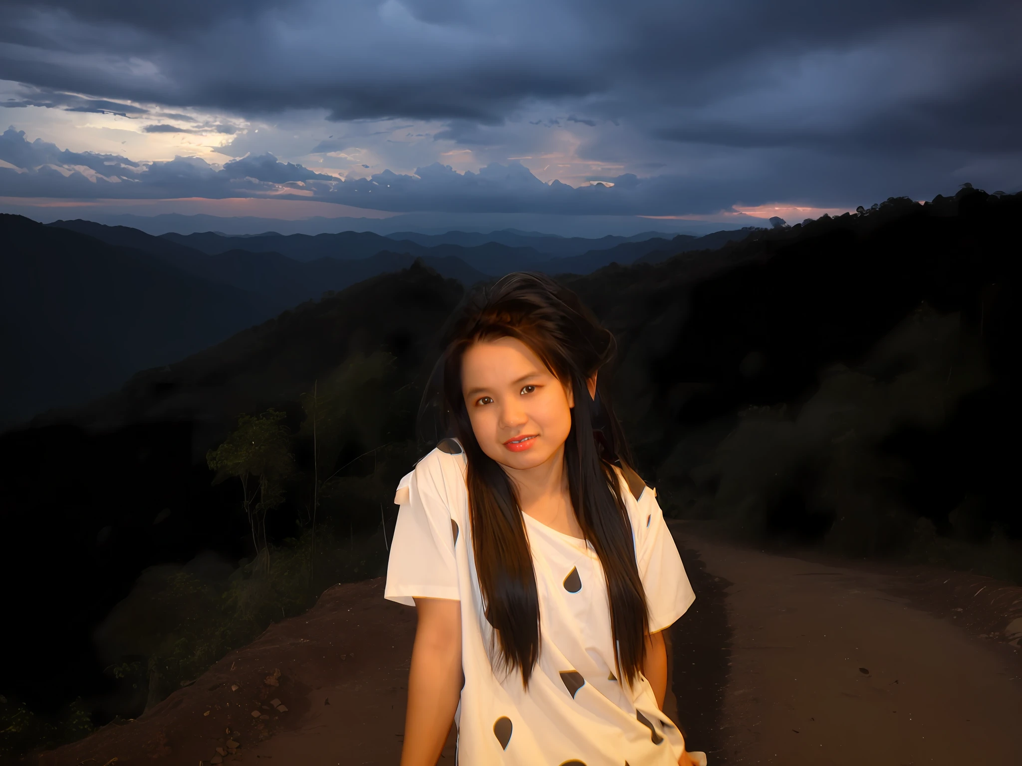 Mountain View,Hilltribe,Hmong,Akha,Beautiful Sky,Mountain,Forest,Waterfall,Dark Sky,White Clouds,Forest View,New Lighting,Natural Look,