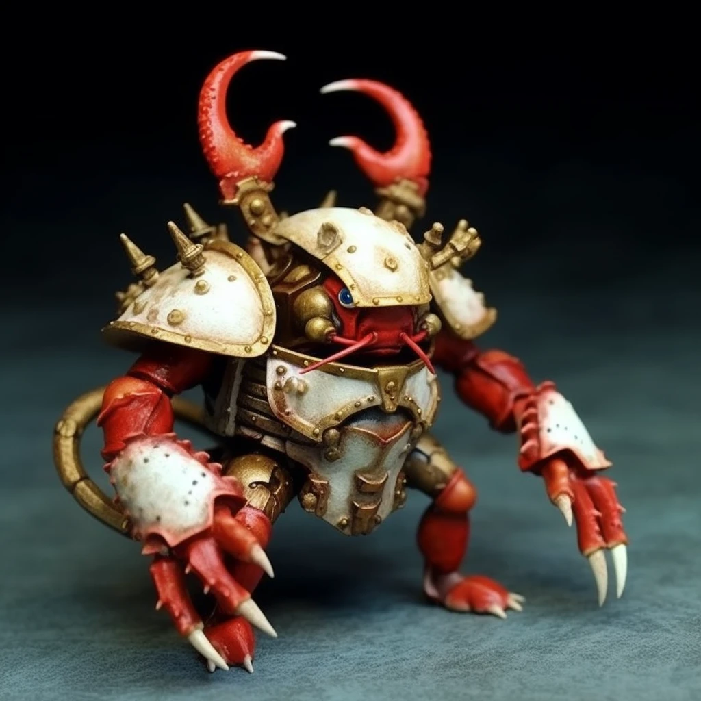 Crab man, shrimp soldier crab general