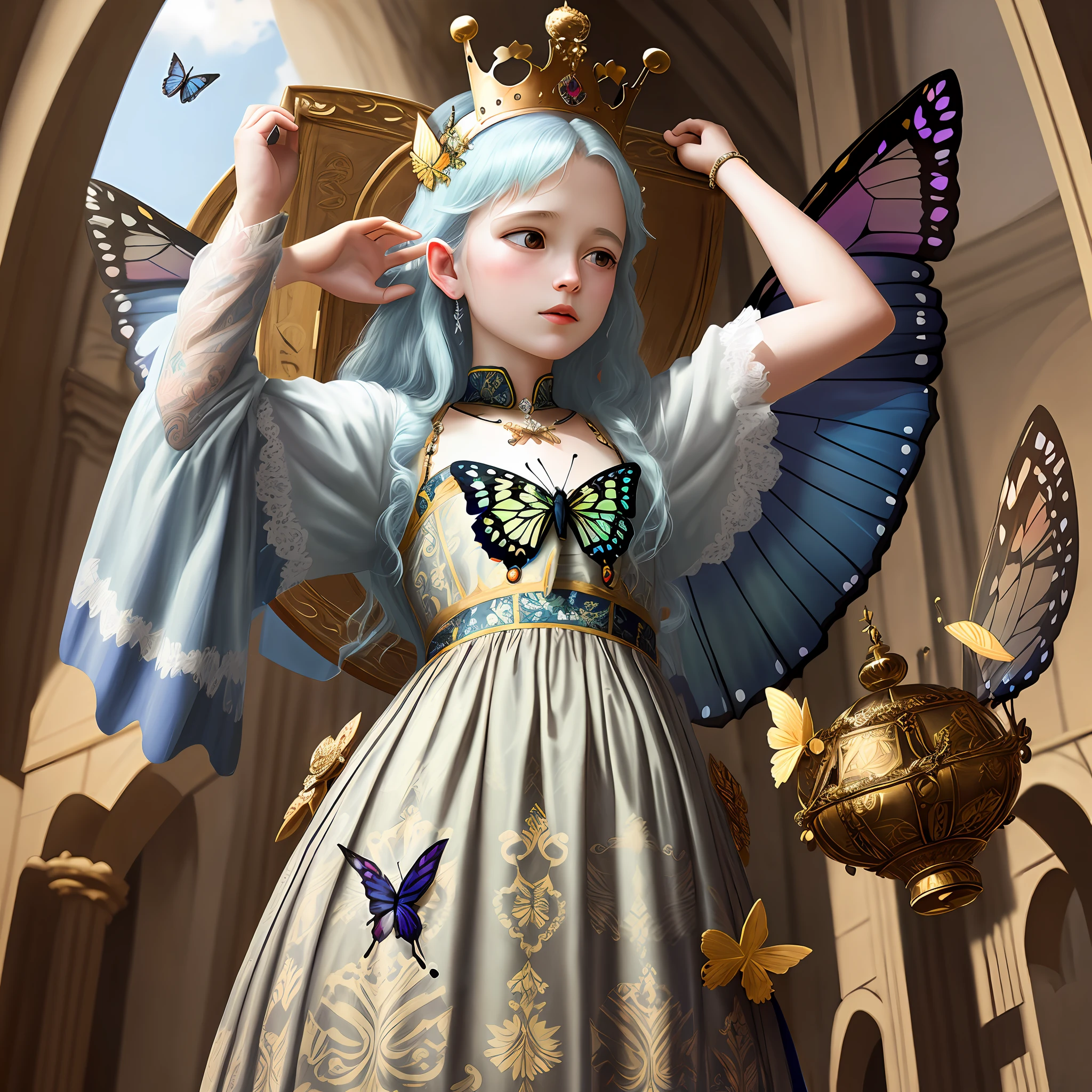 Butterfly prayer in the crown of sin