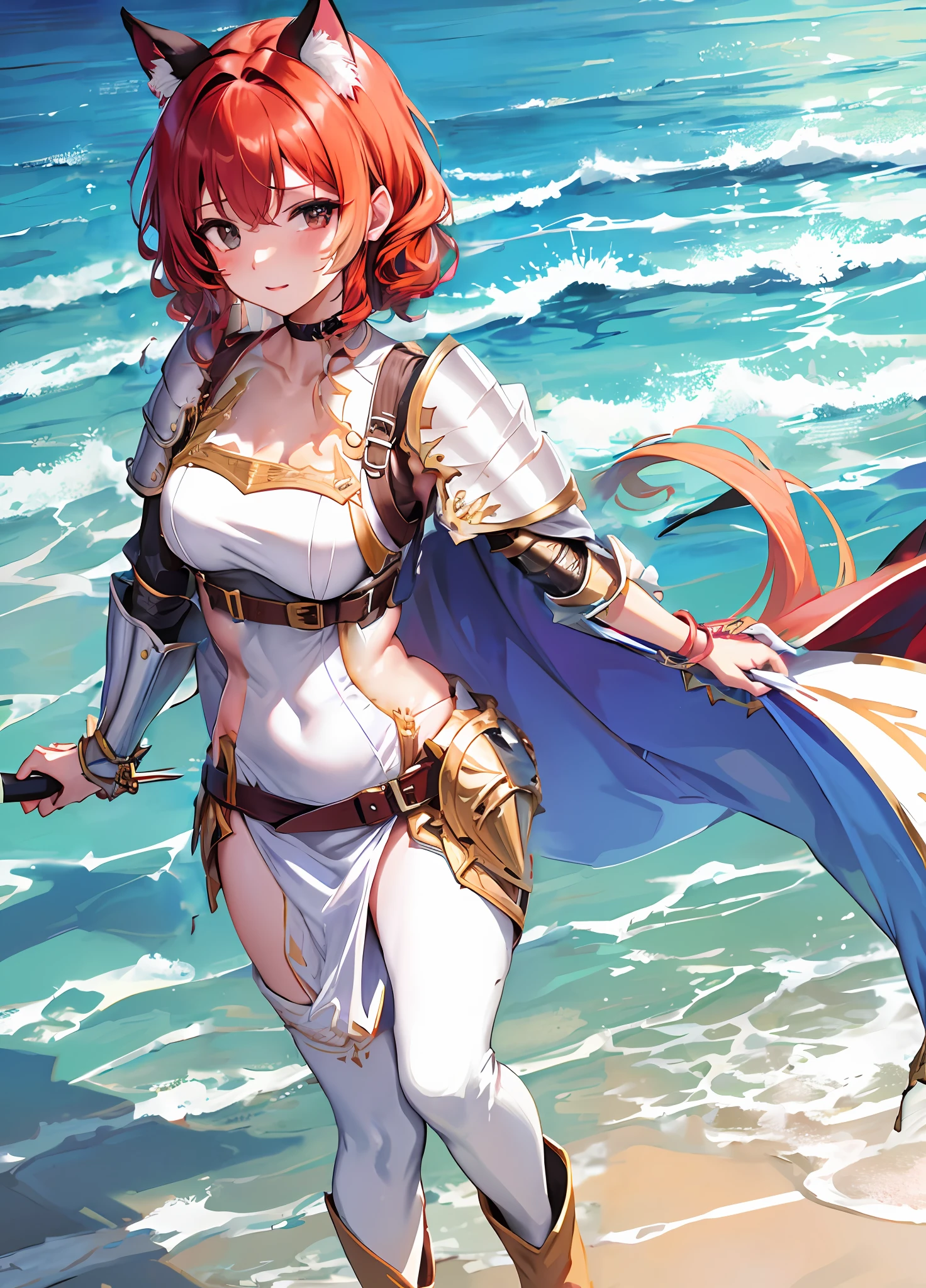 Metal bib, case of gold armor