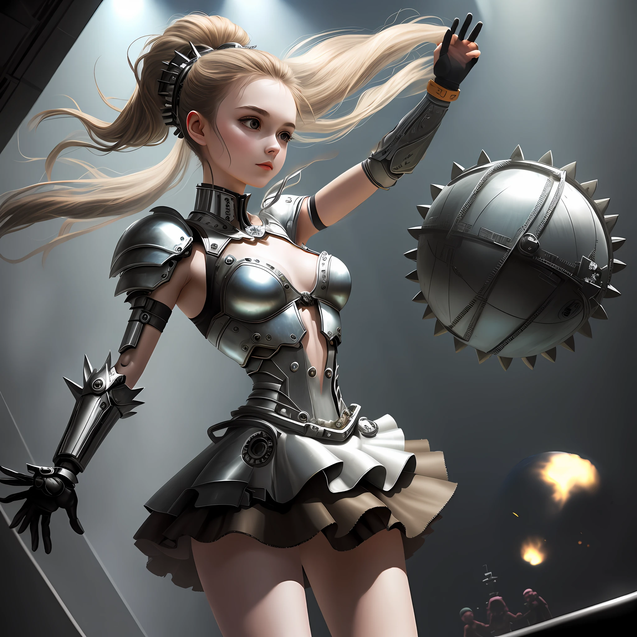 Her hand was on the ball